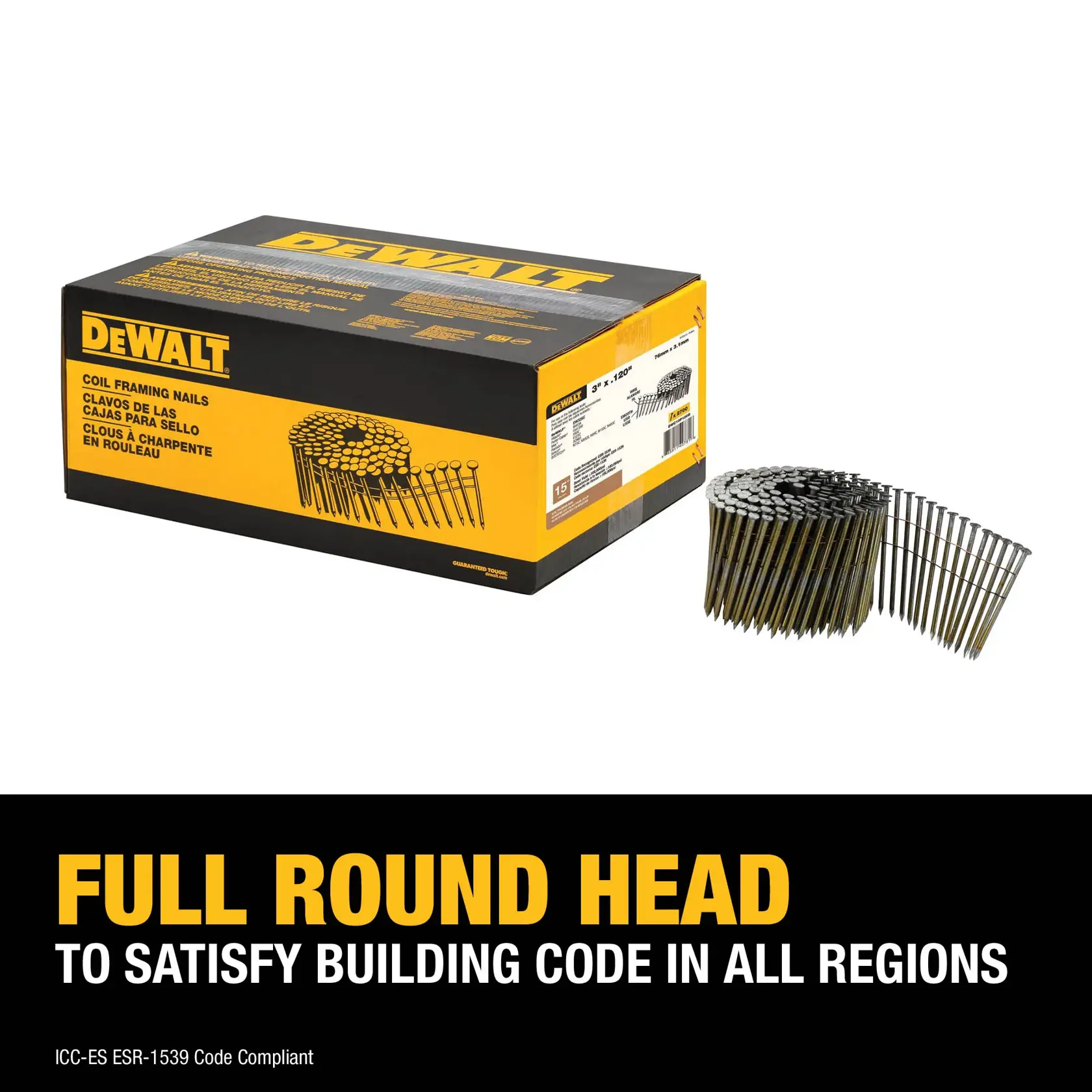 Full Round Head to satisfy building code in all regions graphic