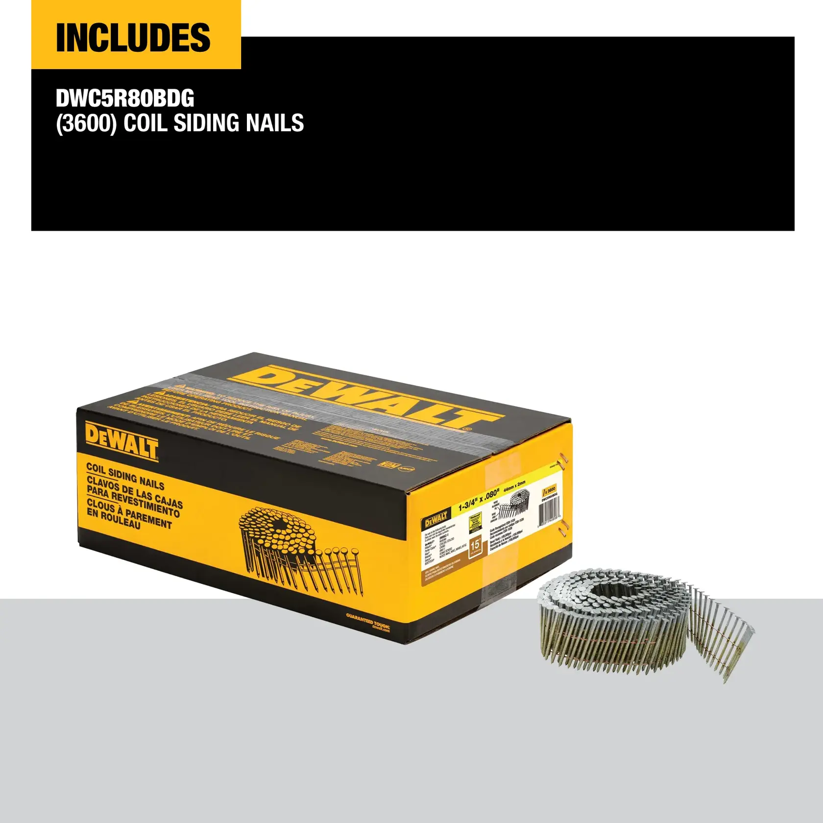 DWC5R80BDG kit includes graphic