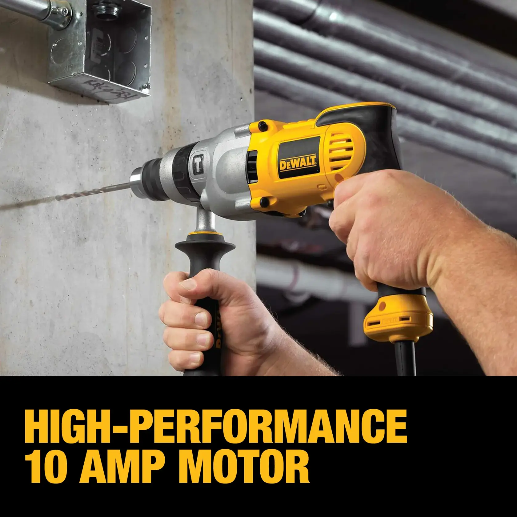 DEWALT® 1/2-in. VSR™ Pistol Grip Hammer Drill
