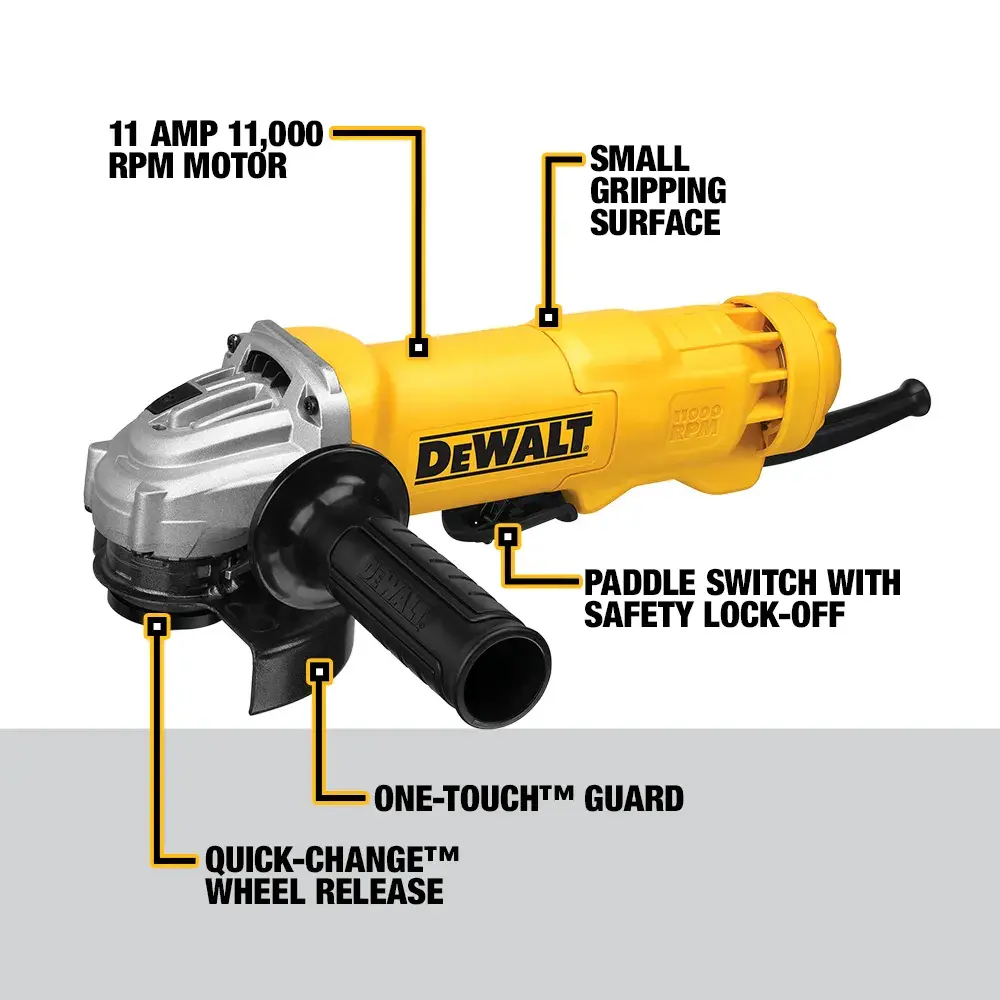 DEWALT® 4-1/2-in. (115mm) Small Angle Grinder with Wheel