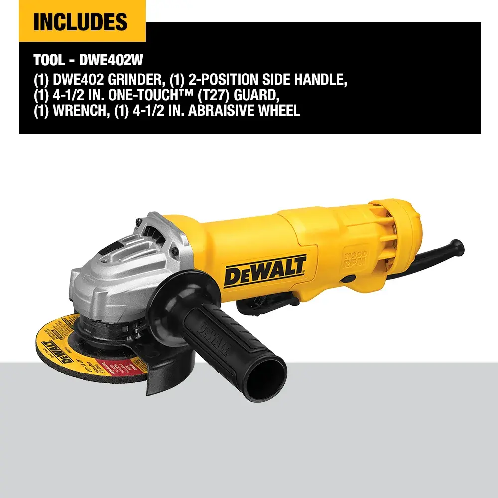 DEWALT® 4-1/2-in. (115mm) Small Angle Grinder with Wheel