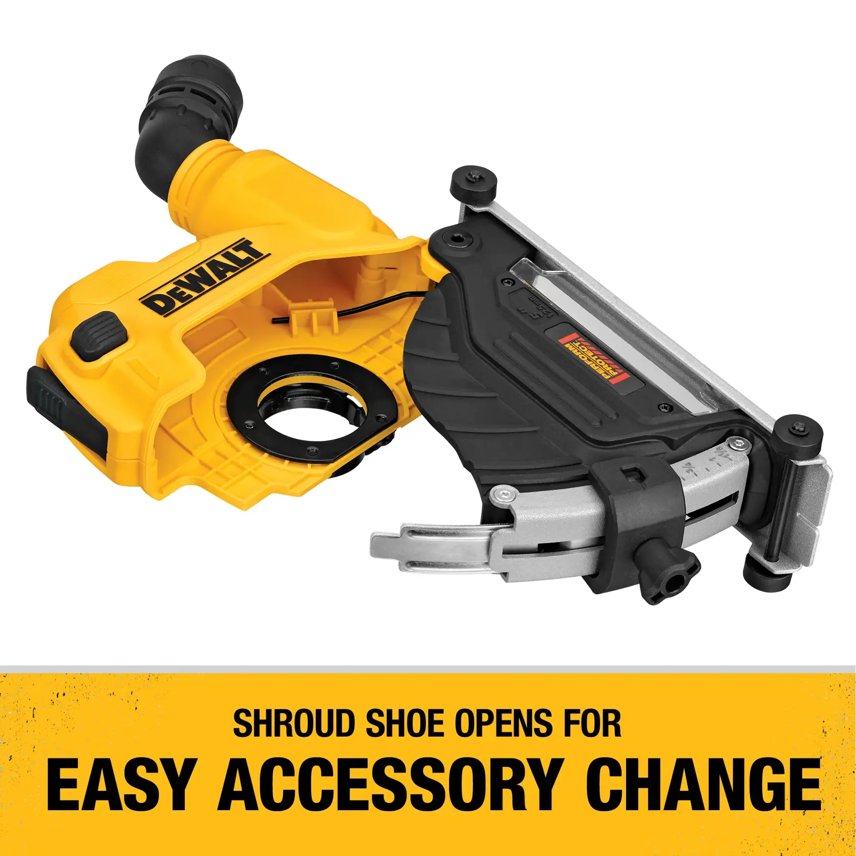 DEWALT® 4-1/2-in./5-in. (115mm/125mm) Cutting Grinder Dust Shroud