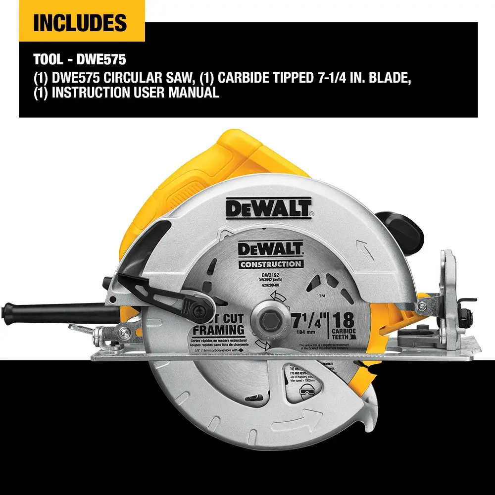 DEWALT® 7-1/4-in. Circular Saw, Lightweight, Corded