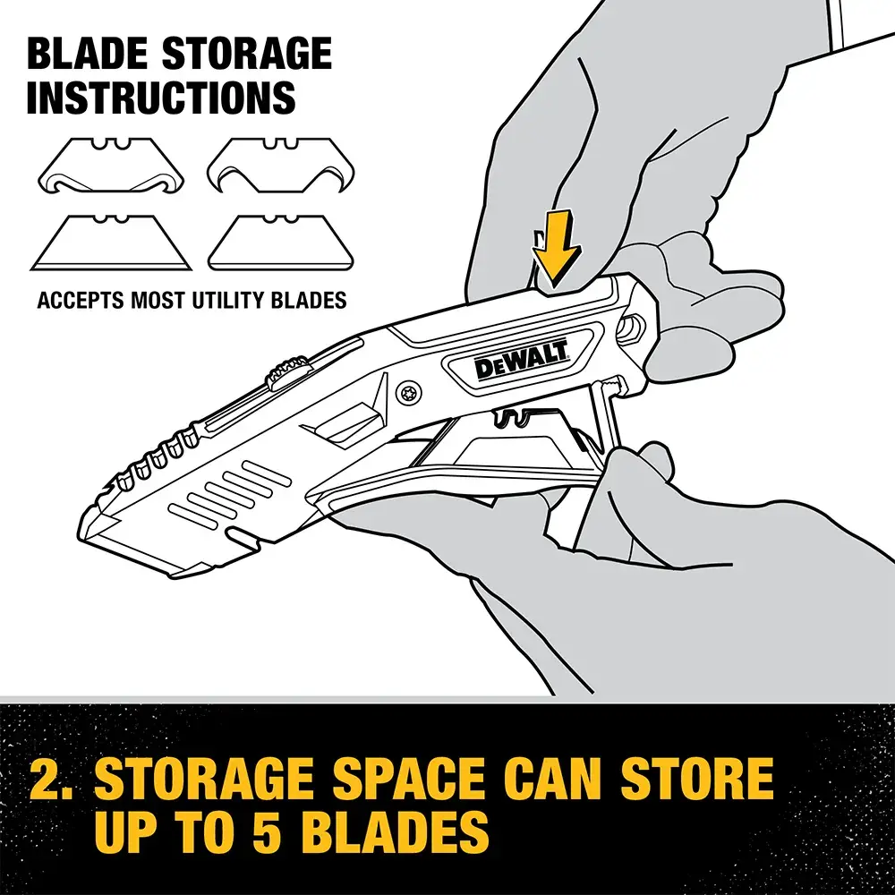 DEWALT® Retractable Utility Knife