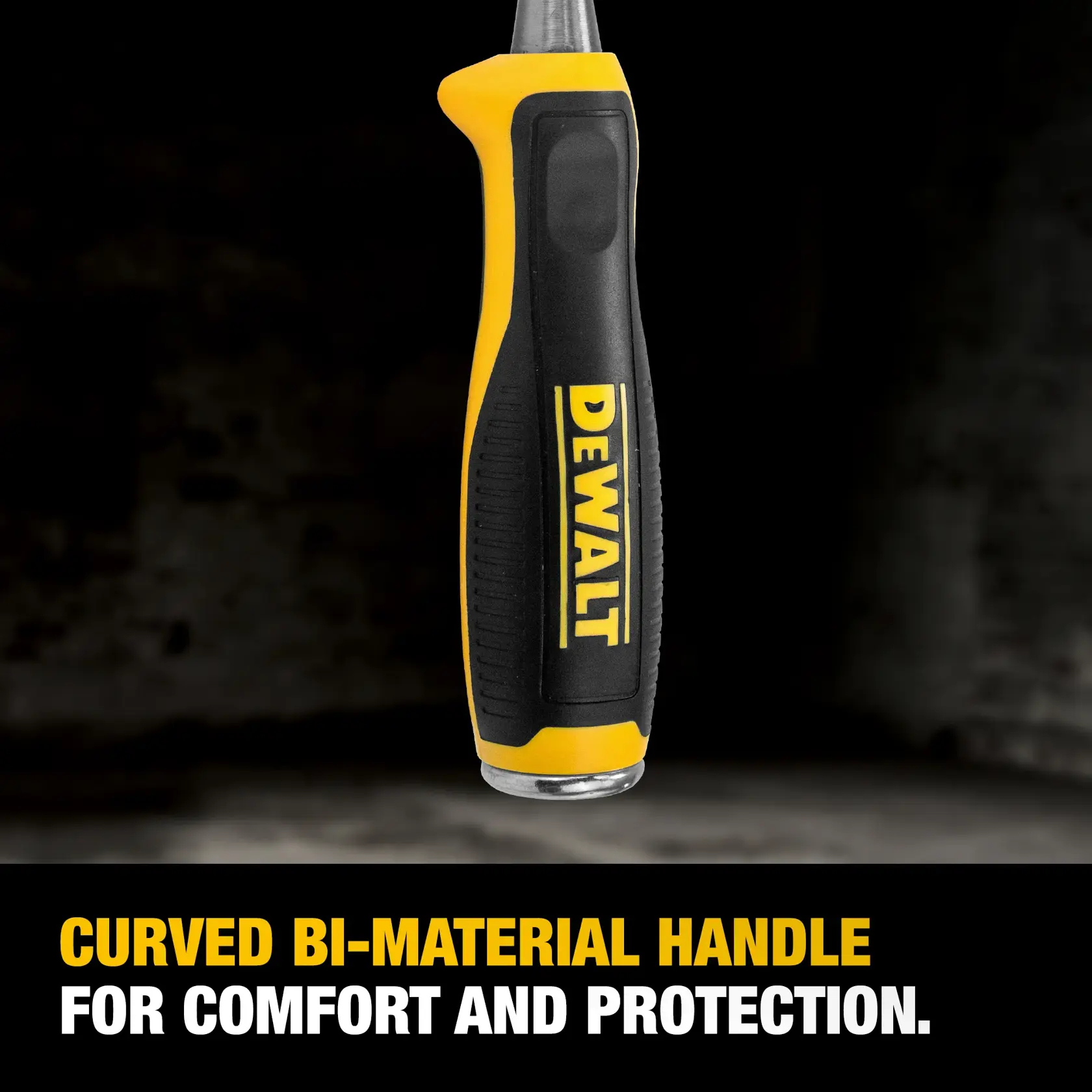 Side Strike Chisel being struck with hammer to scrape wooden surface.