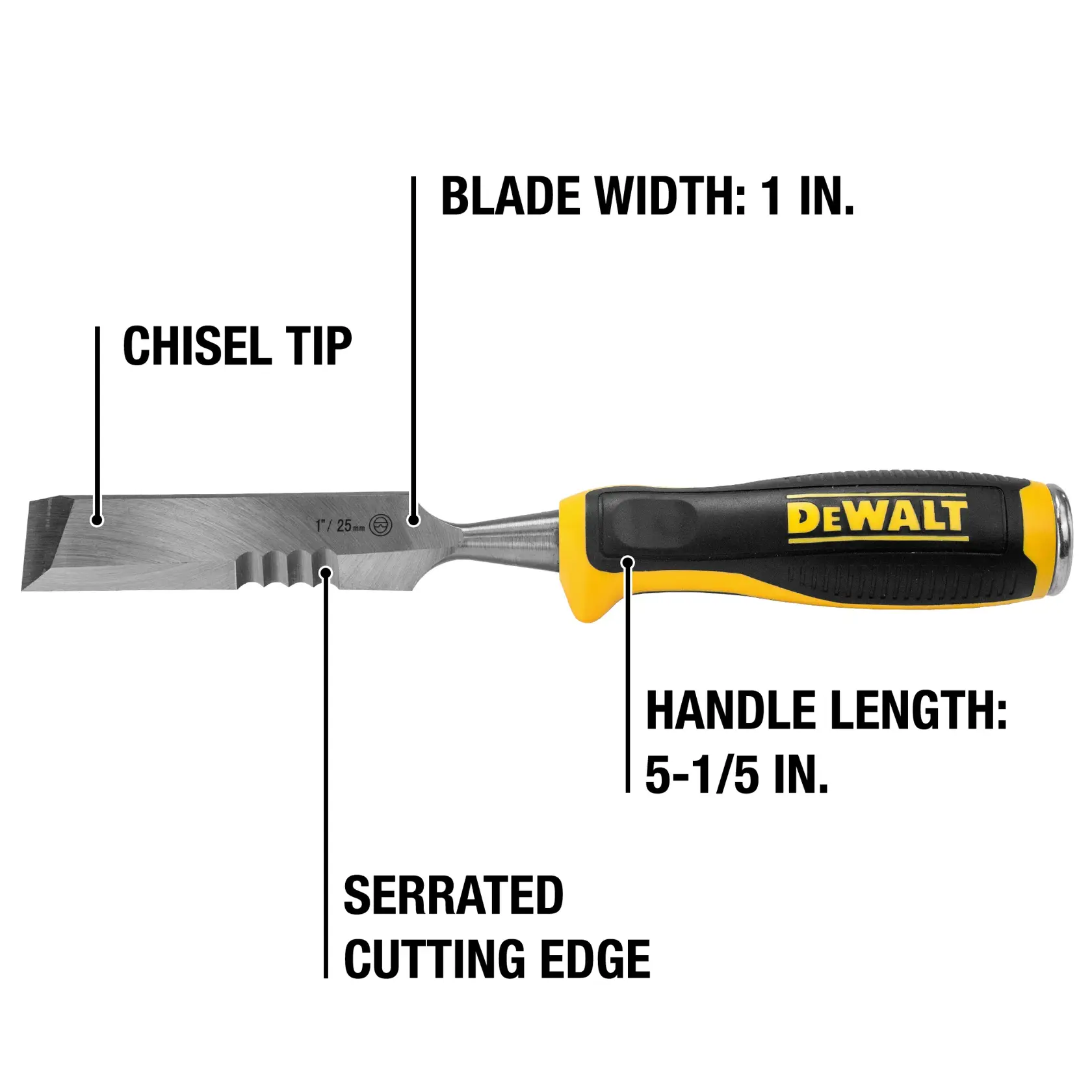 DEWALT® Side Strike Chisel