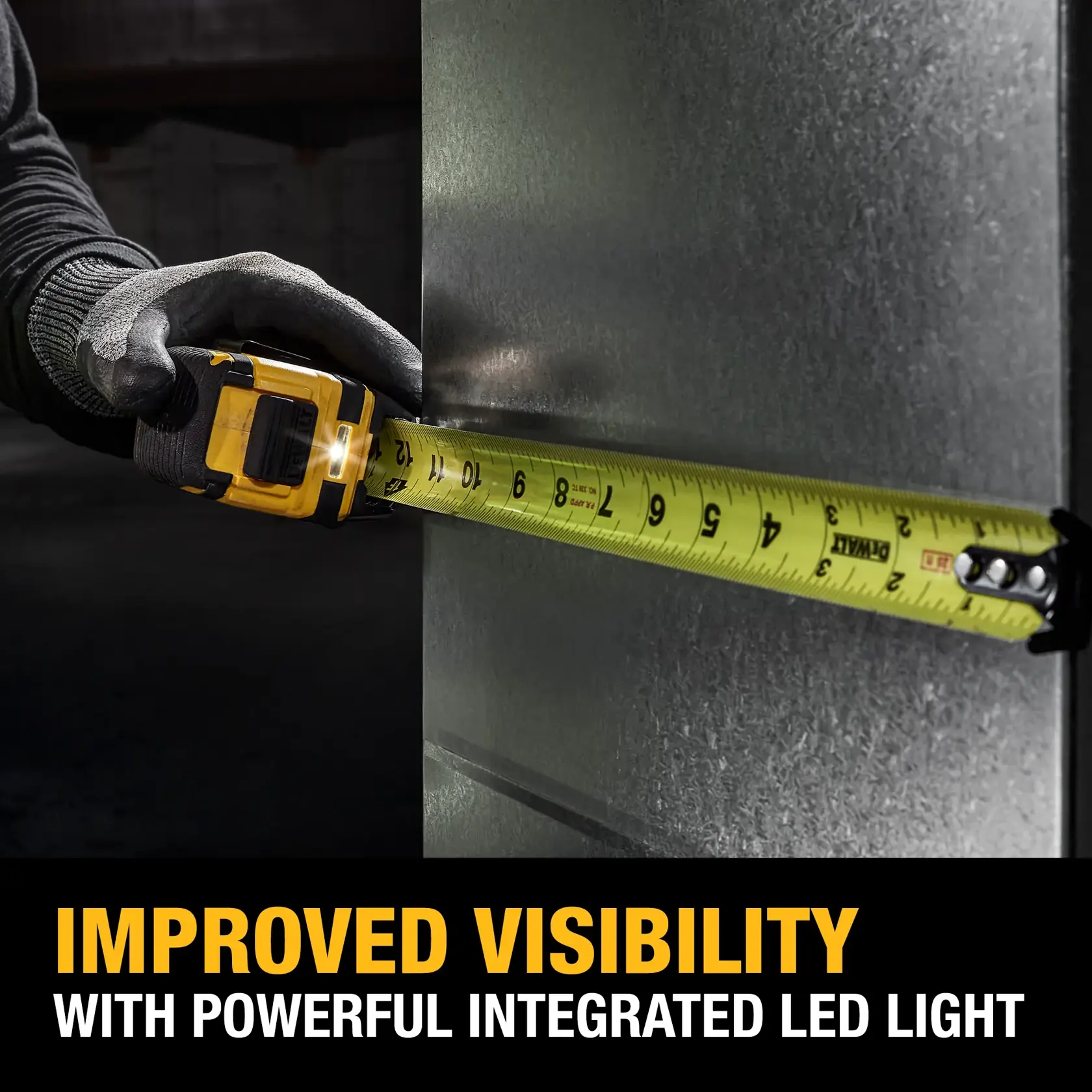 Improved visibility with powerful integrated LED light