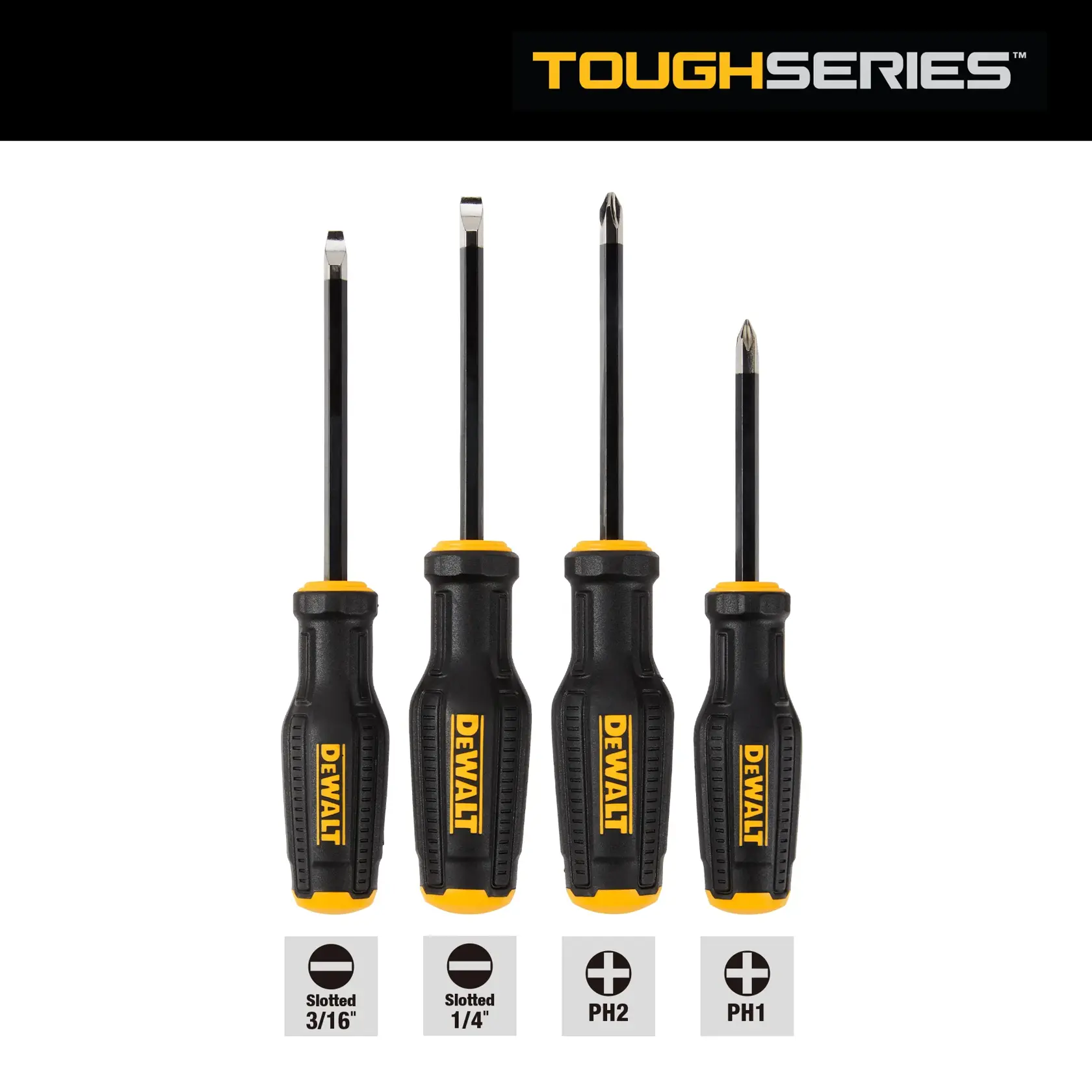 DEWALT® TOUGHSERIES Screwdriving Set (4-Piece)