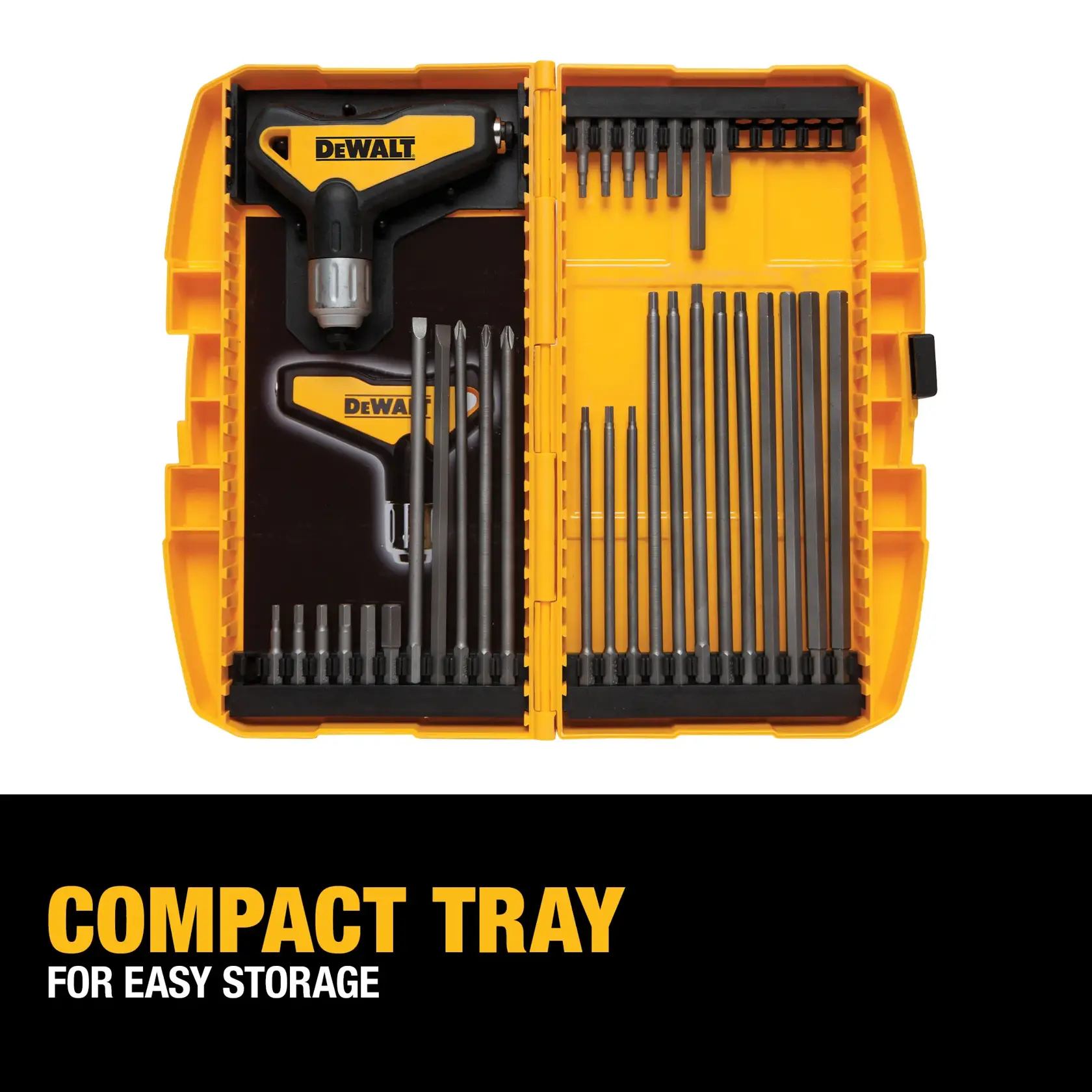 DEWALT® 31-pc. Ratcheting T Handle Hex Key Set