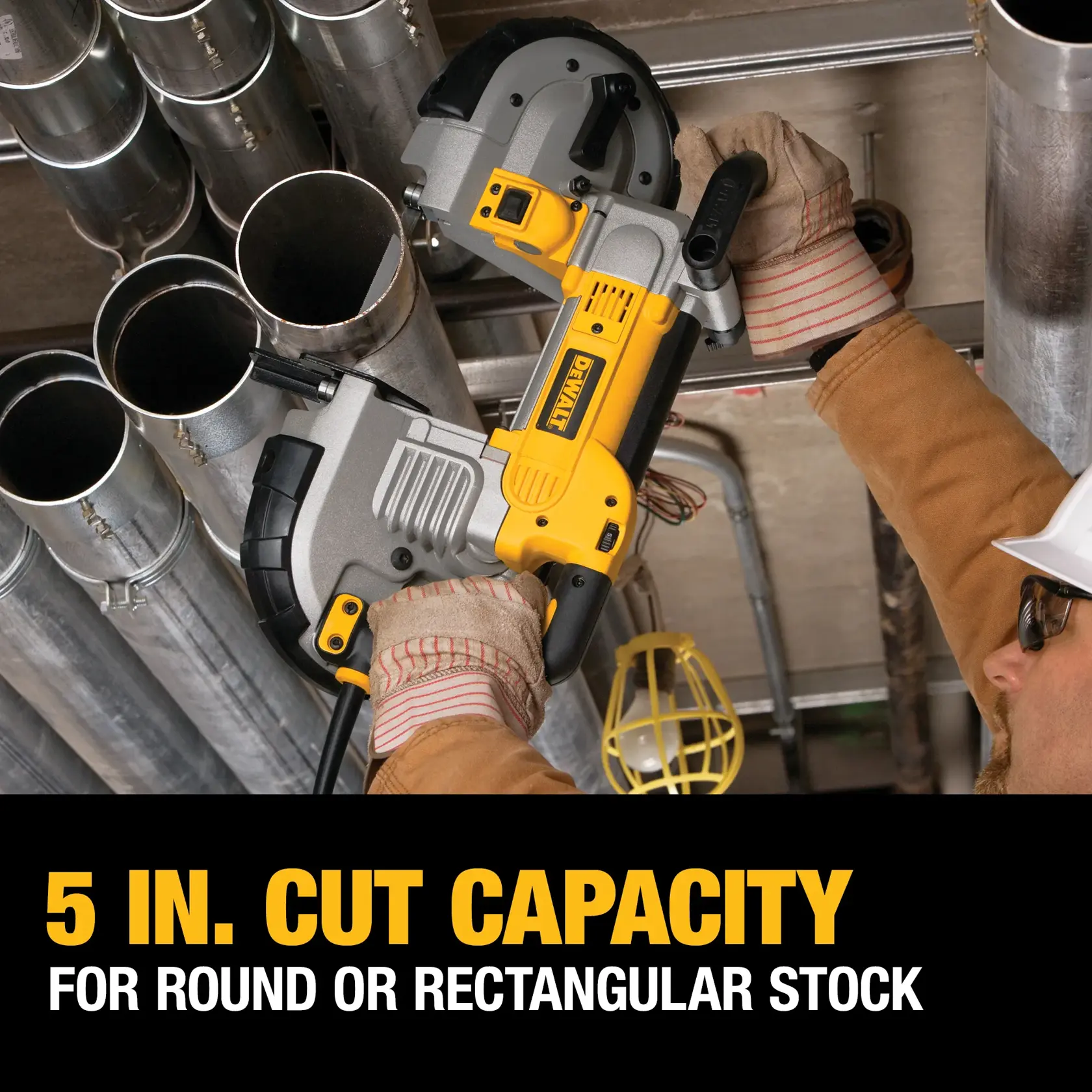 DEWALT® Portable Band Saw, Deep Cut, 10 Amp, 5-in. Kit