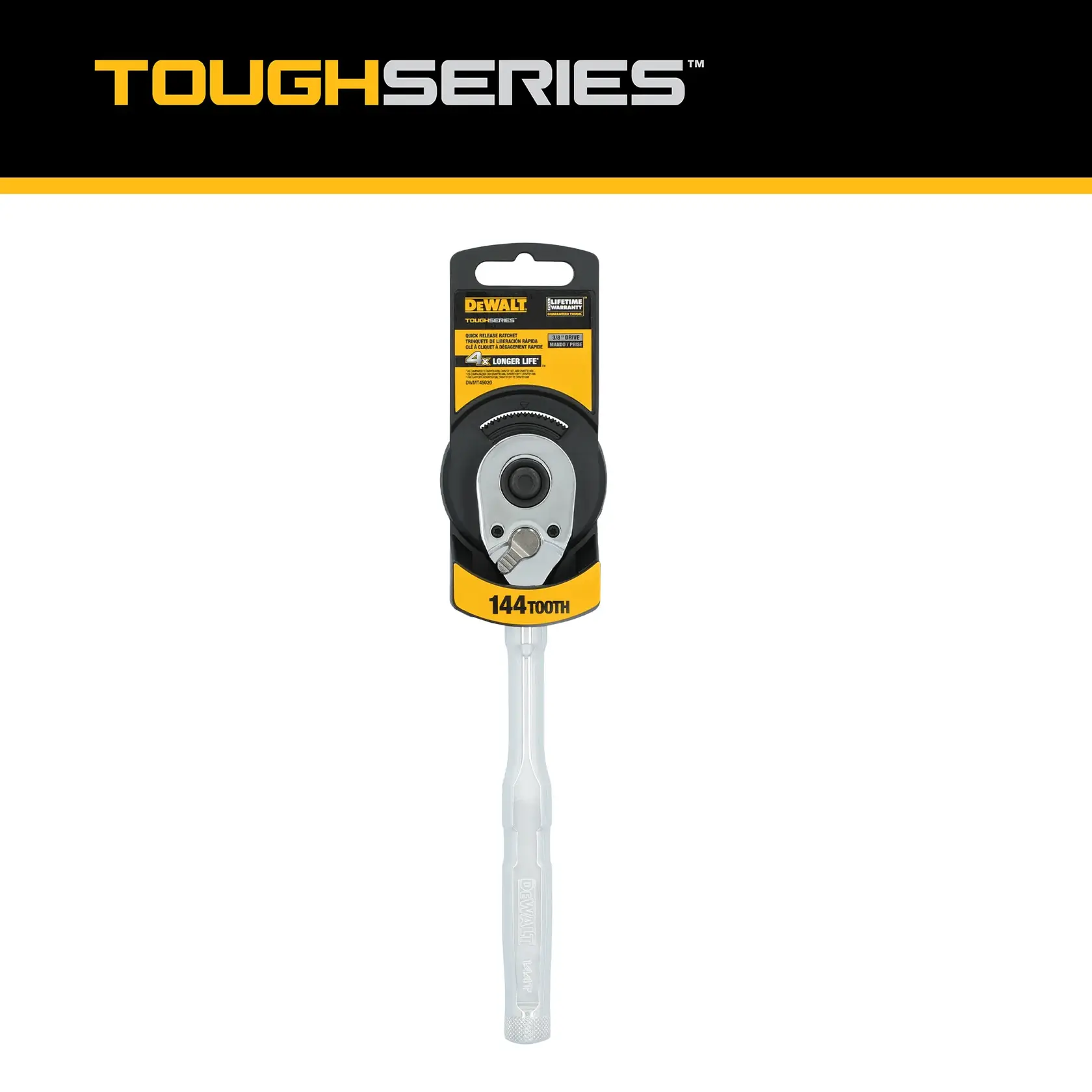 DEWALT® TOUGHSERIES™ DWMT45020 ratchet on white background