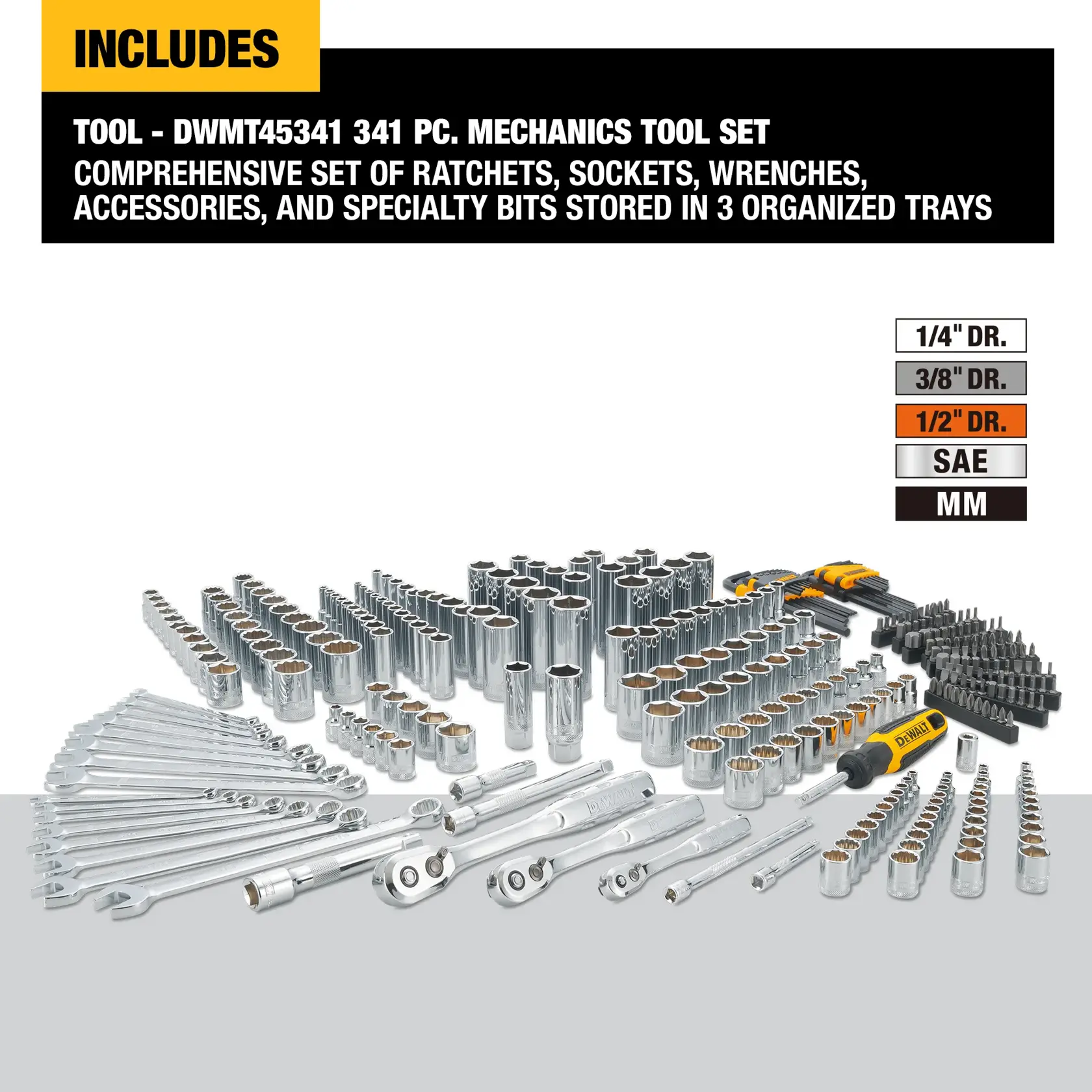 DEWALT® 341-pc. Mechanics Tool Set