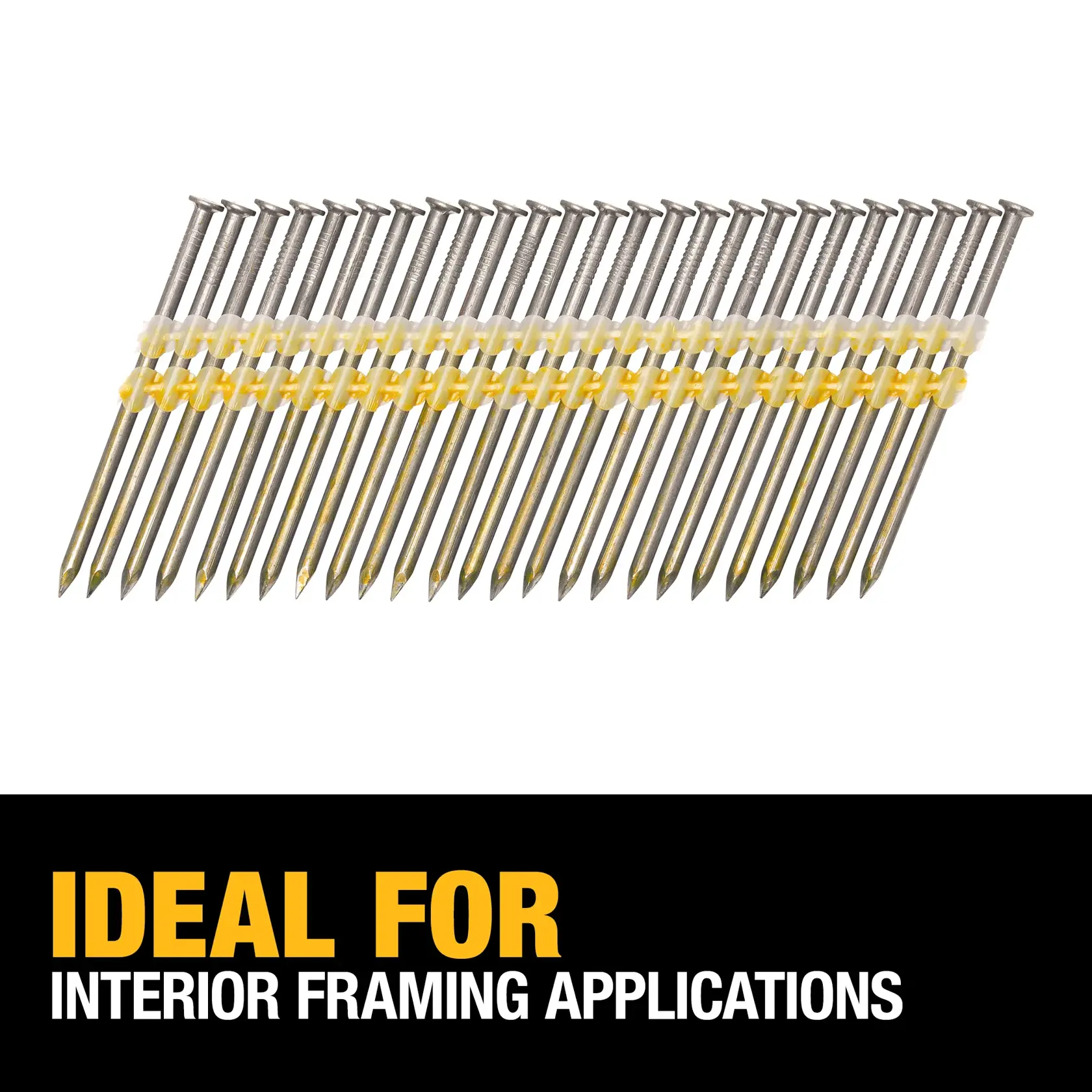 DEWALT® 3-1/4-in. x .148-in. 21-Degree Smooth Brite Round Head Nails (2000-Pack)