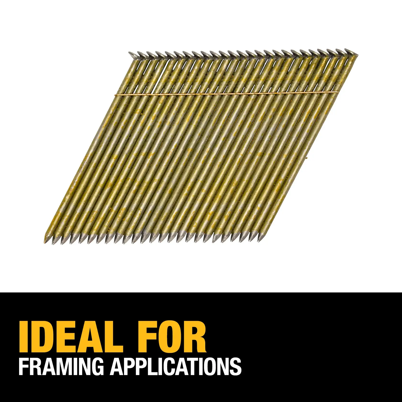 DEWALT® 3-1/4-in. x 0.120-in. Smooth Shank Brite 28 Degree Wire Weld Framing Nails (2000-Pack)
