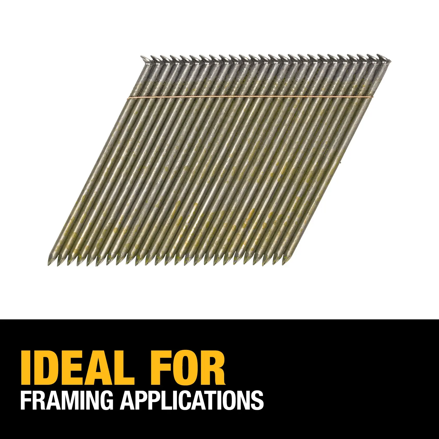 DEWALT® 3-1/2-in. x 0.131-in. Smooth Shank Brite 28 Degree Wire Weld Framing Nails (2000-Pack)