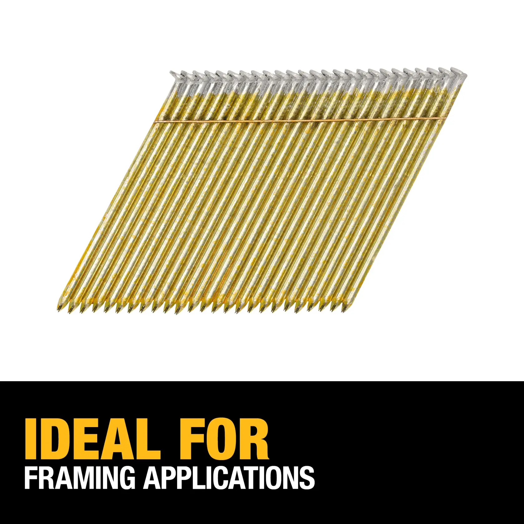 DEWALT® 3-1/2-in. x 0.131-in. Smooth Shank Galvanized 28 Degree Wire Weld Framing Nails (2000-Pack)