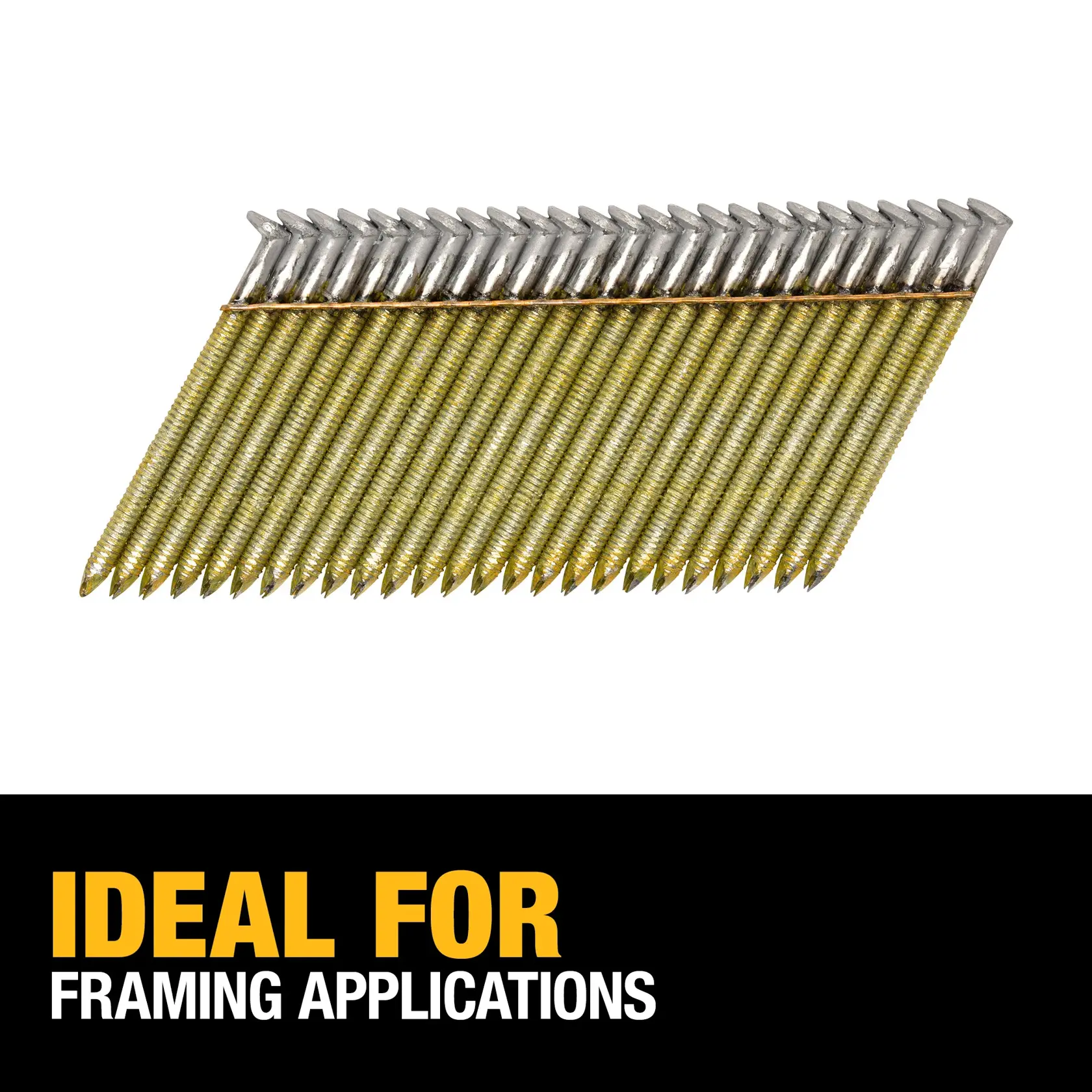 DEWALT® 2-in. x 0.113-in. Ring Shank Galvanized 28 Degree Wire Weld Framing Nails (2000-Pack)