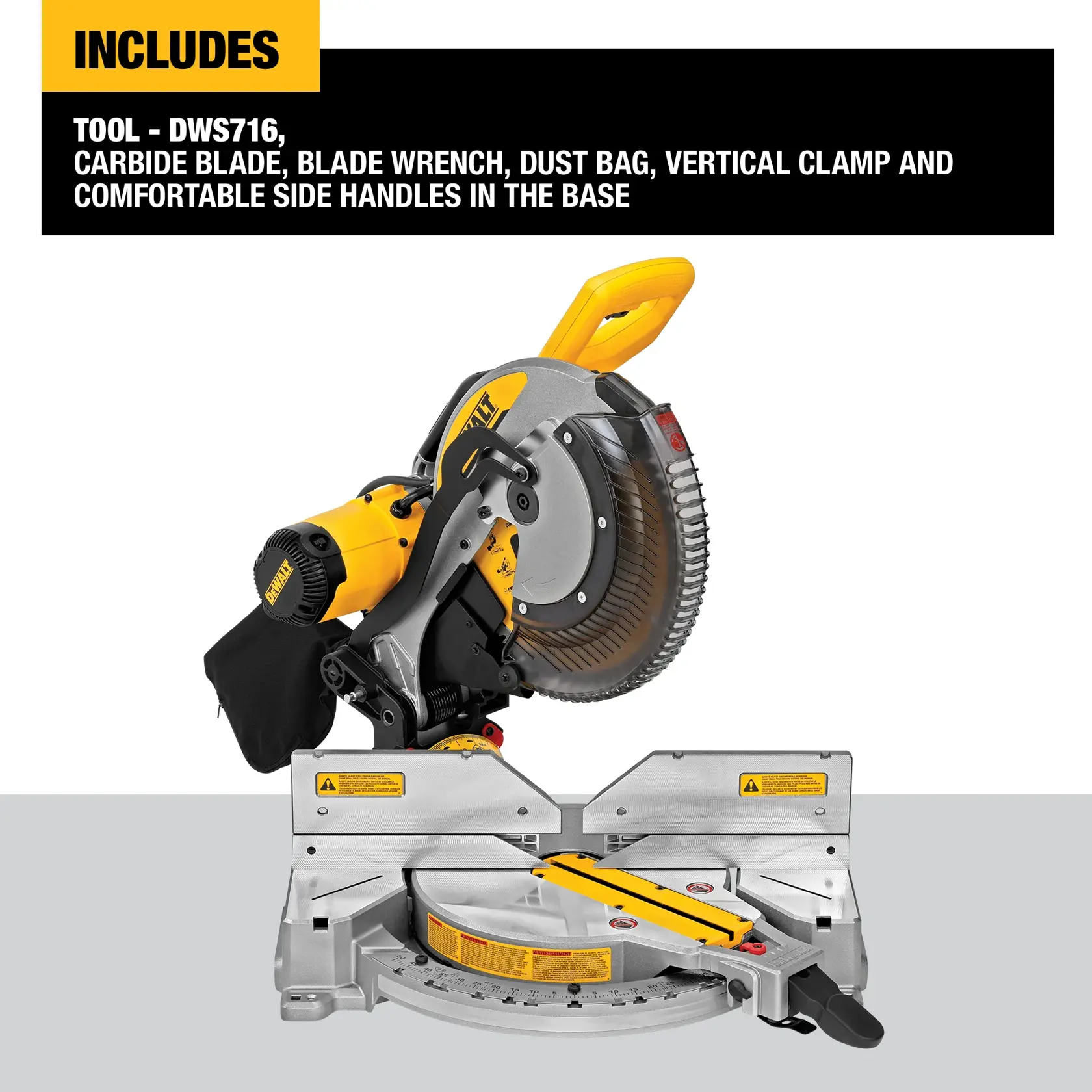 DEWALT® 15 Amp 12-in. Double-Bevel Compound Miter Saw