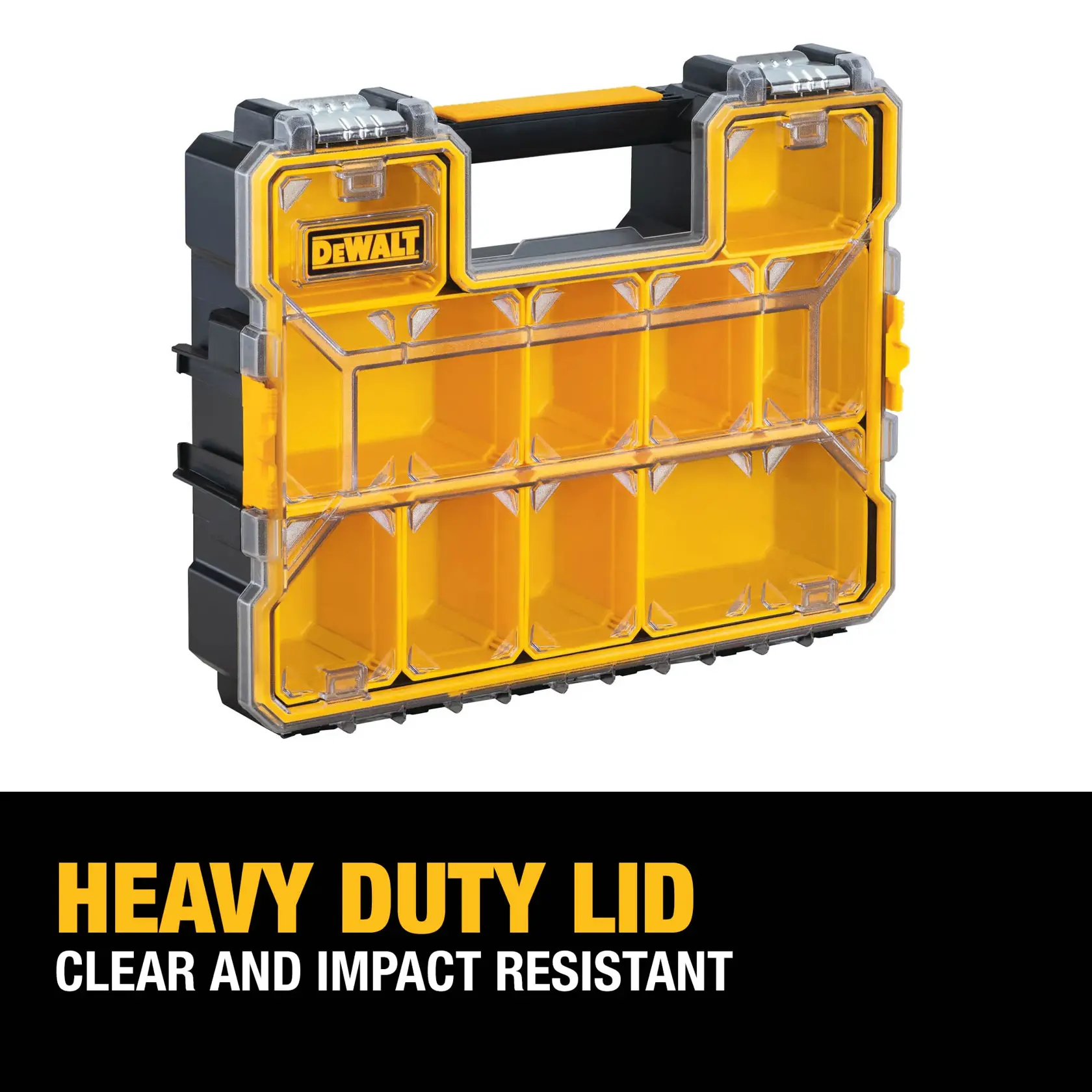 Heavy duty lid - clear and impact resistant graphic