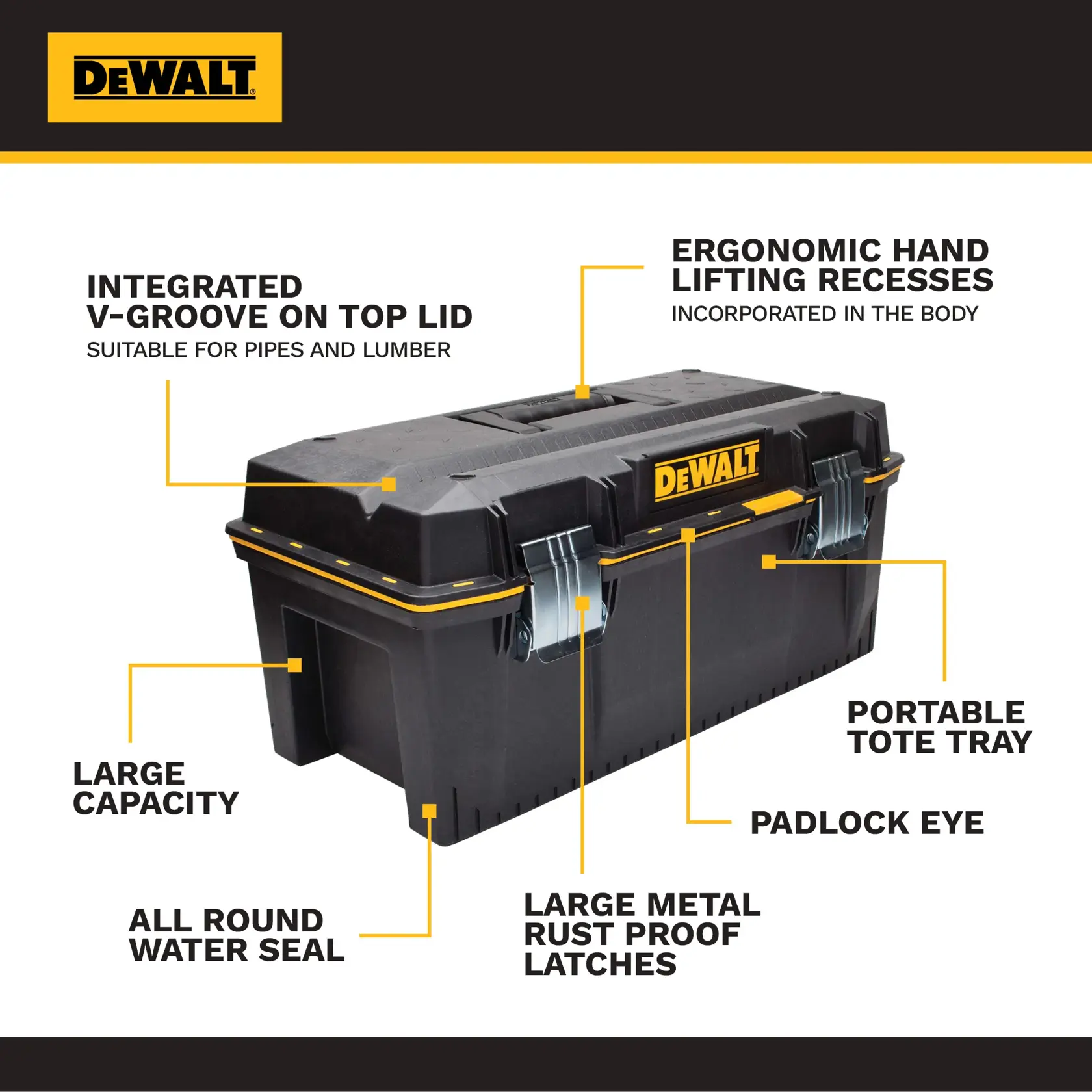 23-In. (584mm) Water Sealed Tool Box