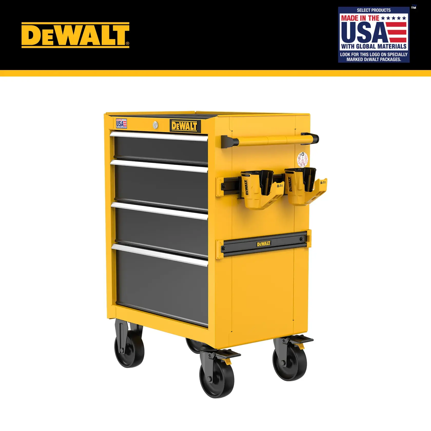 Graphic of the DEWALT 26“W 5-Drawer Rolling Tool Cabinet