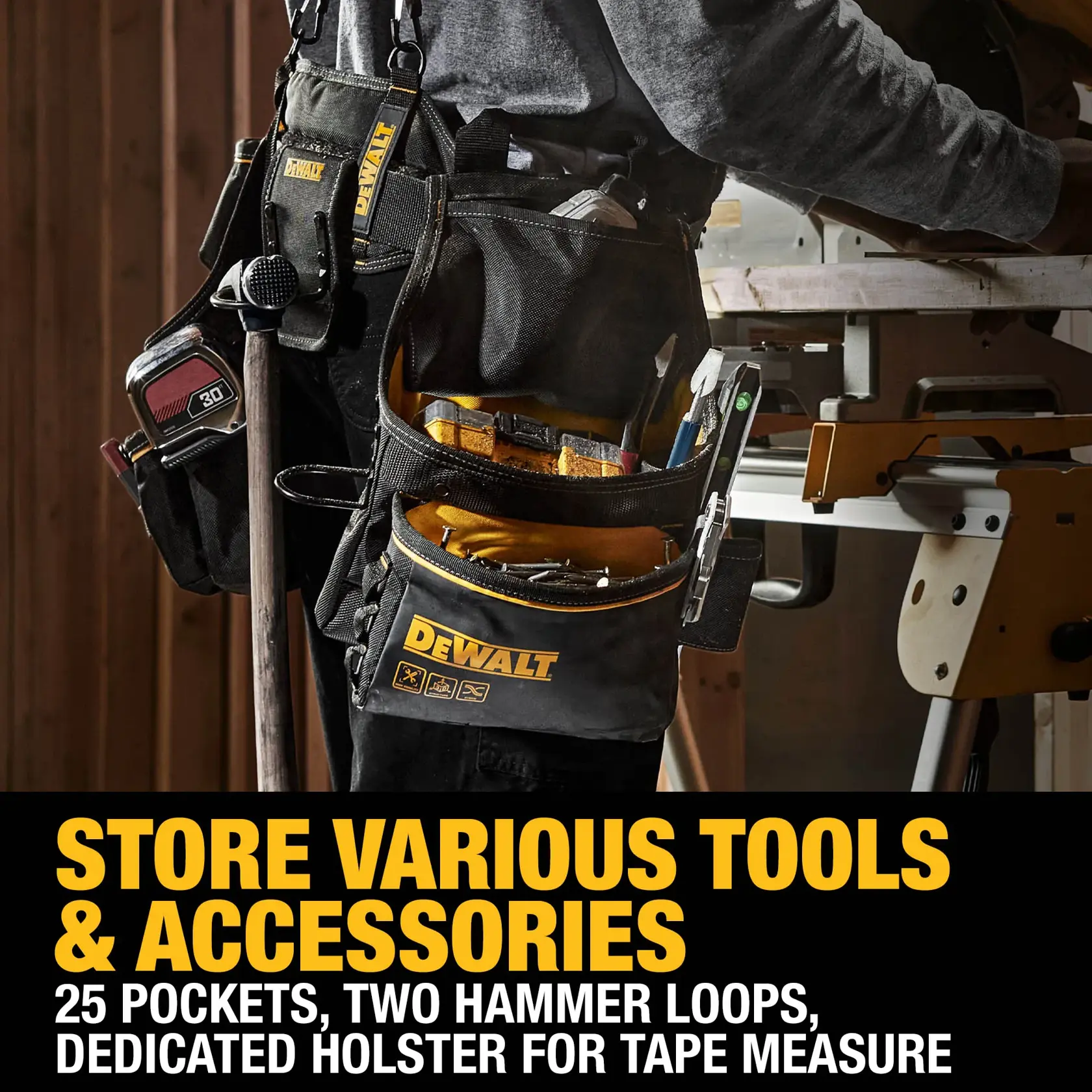 Store various tools & accessories - 25 pockets graphic