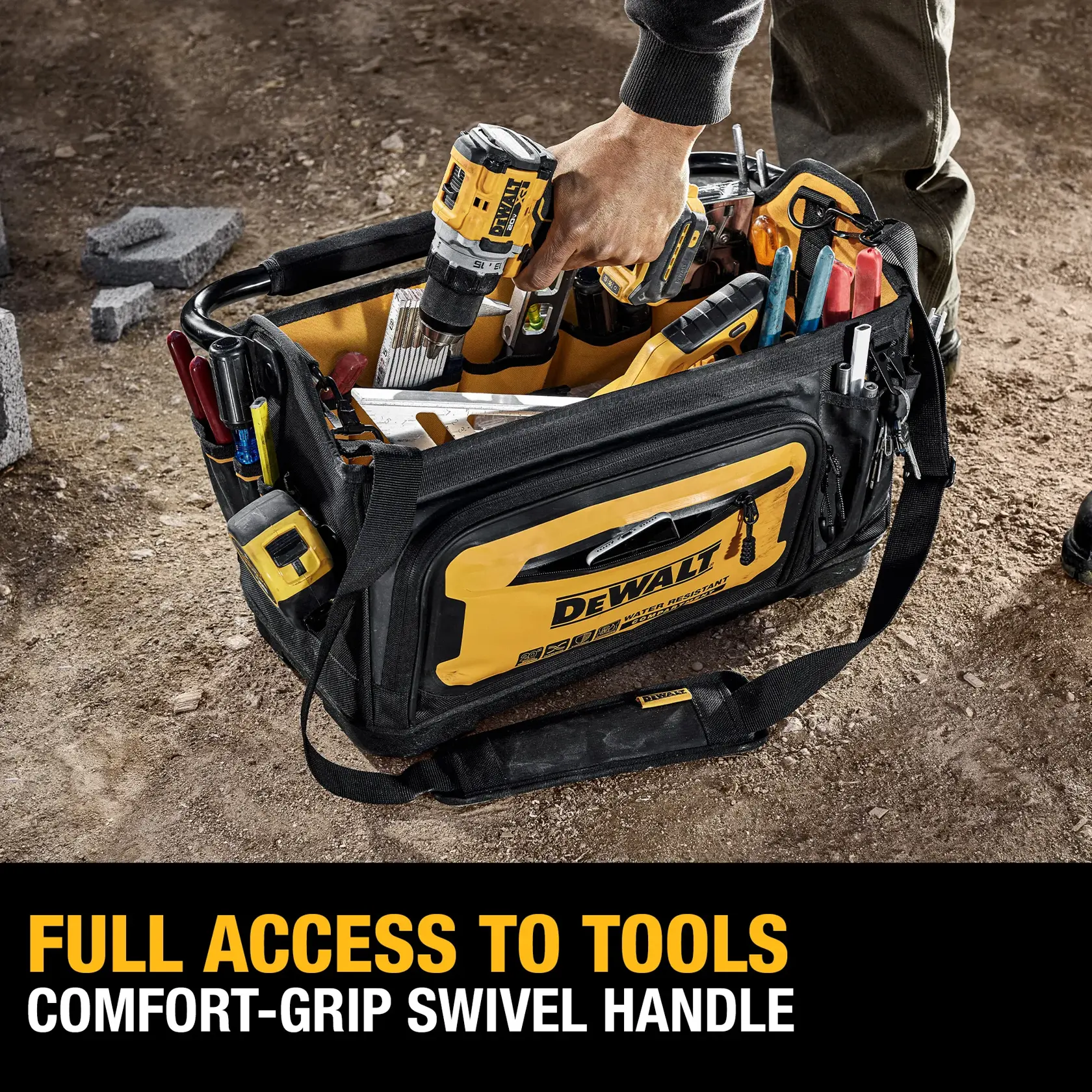 Image showing DeWalt 20 Pro tool tote on ground