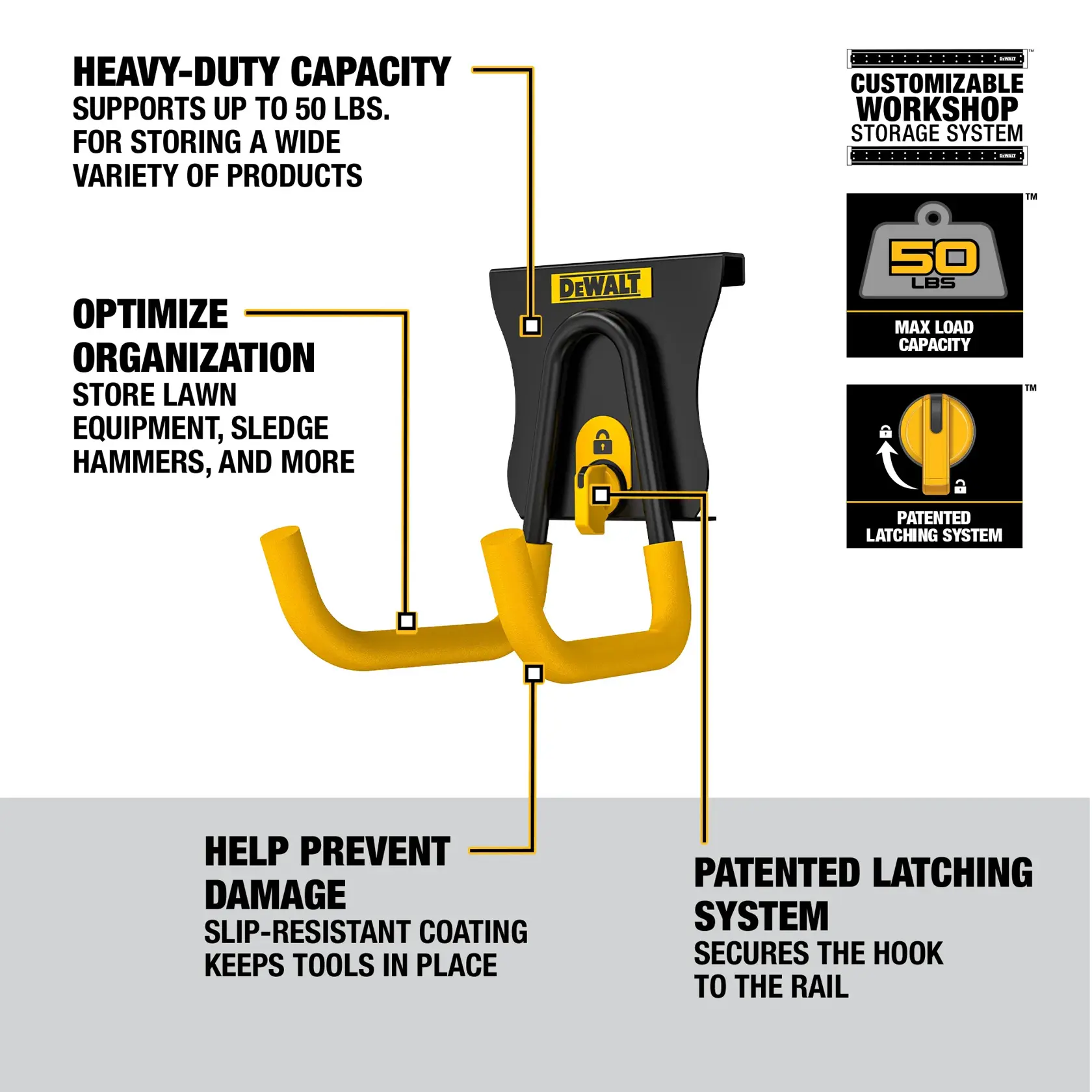 Walkaround Graphic of a Short Standard Hook