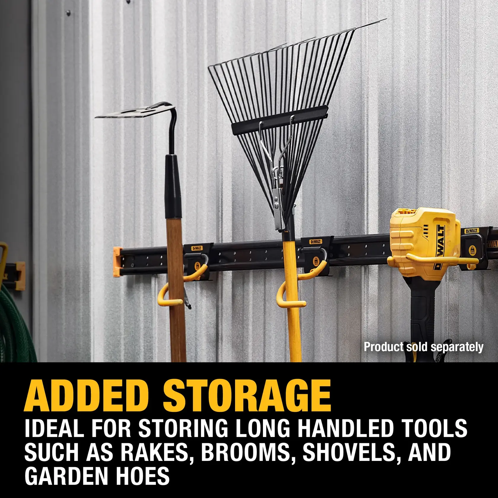 Graphic Showing the Storage of a Long Handled Tool Hook