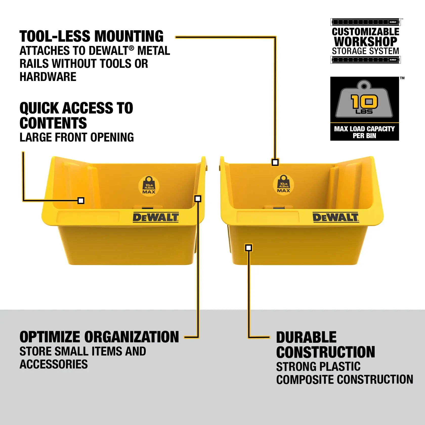 Walkaround Graphic of a 2 Pack of Plastic Bins