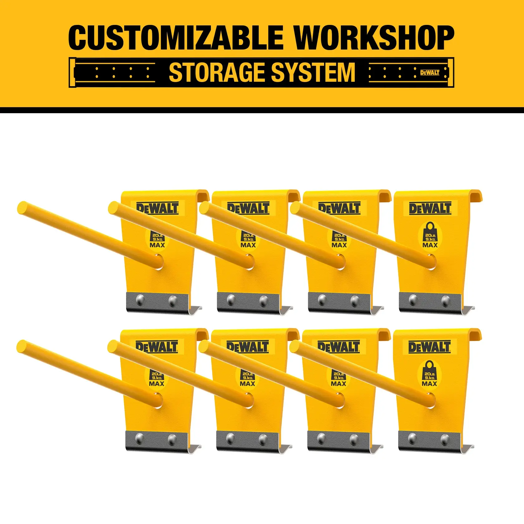 Graphic of a 4pc Cordless Hang Hook Set