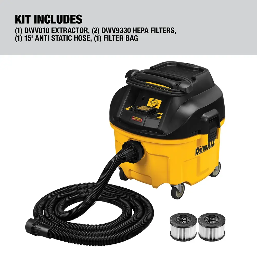 DEWALT® Dust Extractor, Automatic Filter Cleaning, 8-Gallon