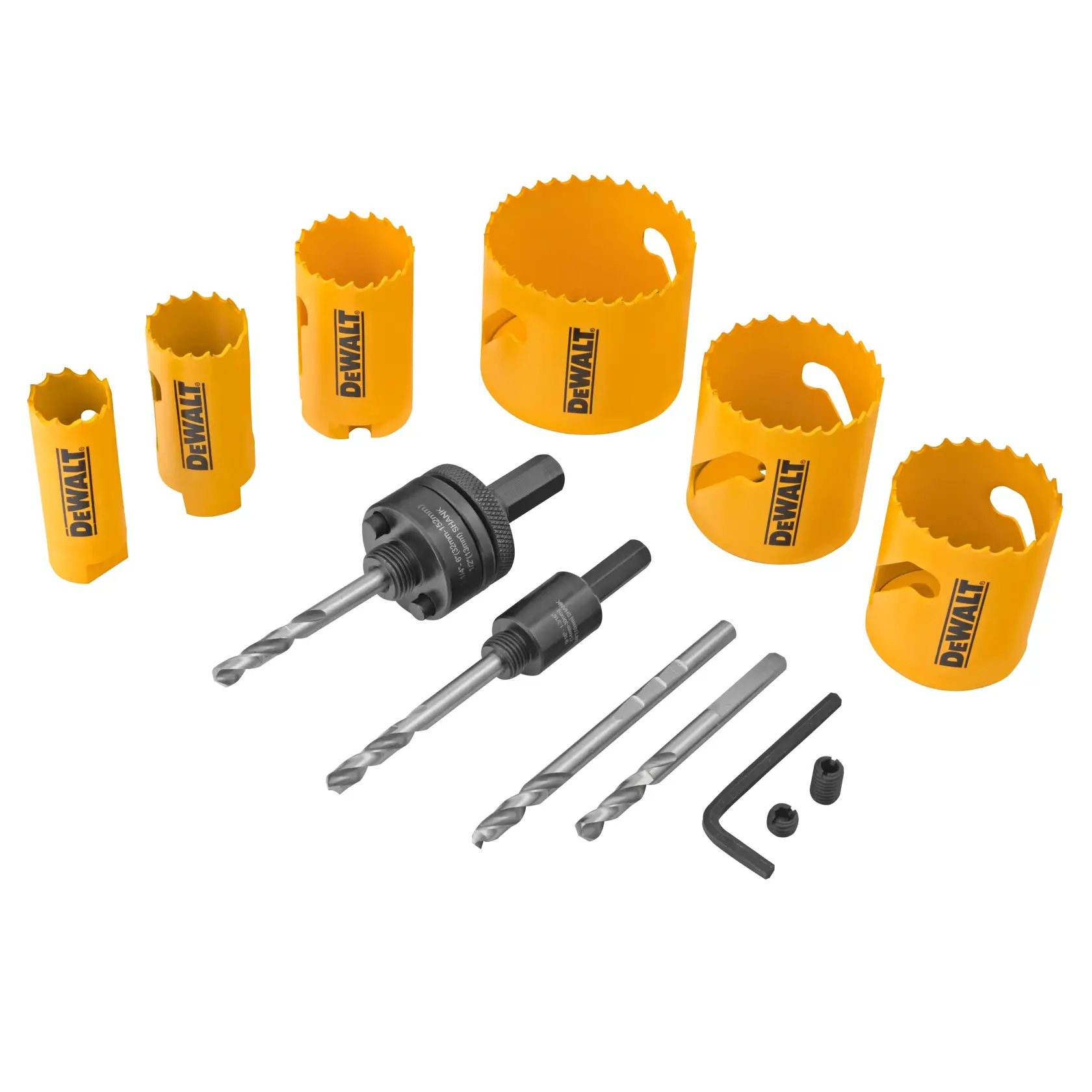 DEWALT® 9-Piece Electrician's Bi-Metal Hole Saw Kit