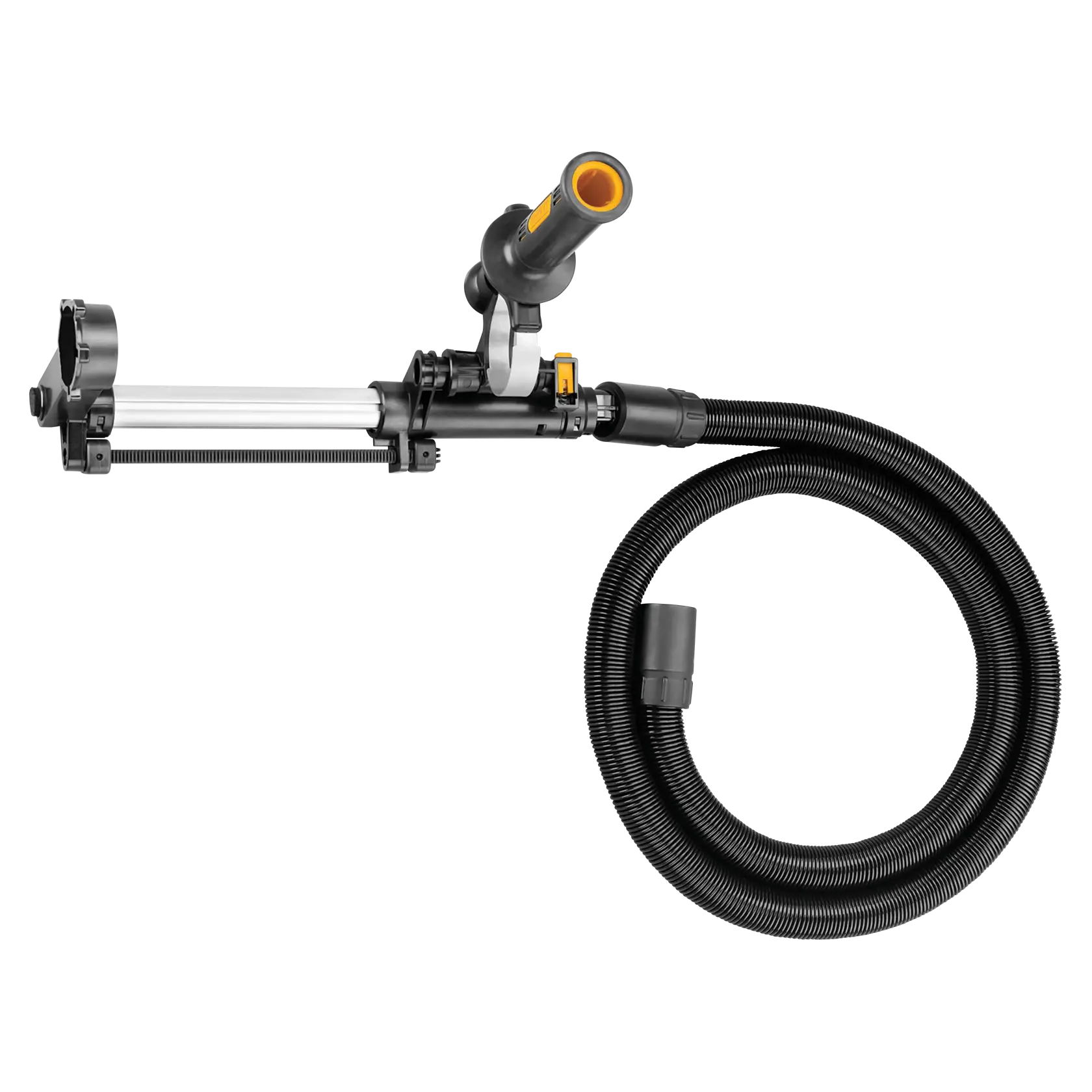 Profile of dust extractor telescope with hose for SDS rotary hammers
