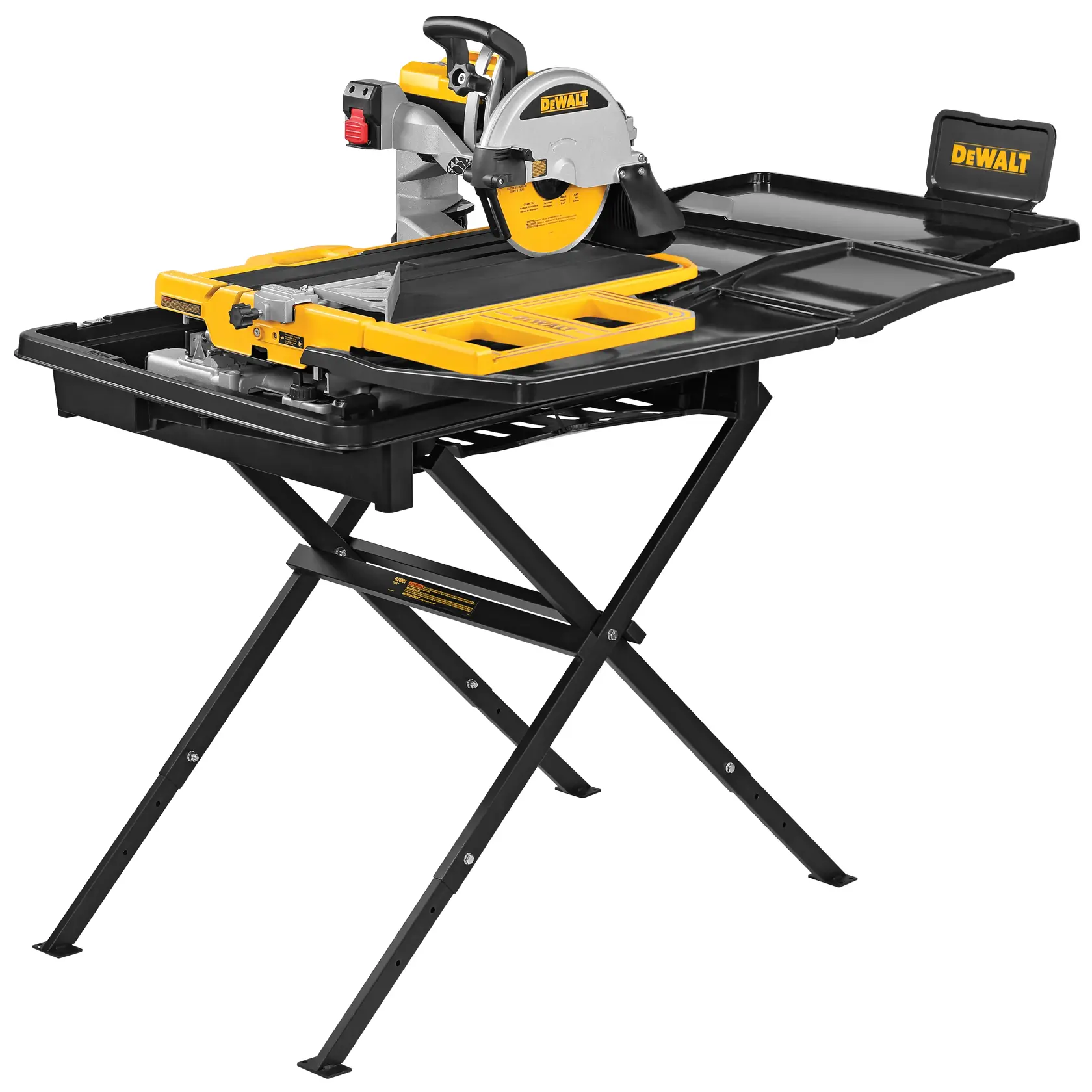 High Capacity Wet Tile Saw on a stand