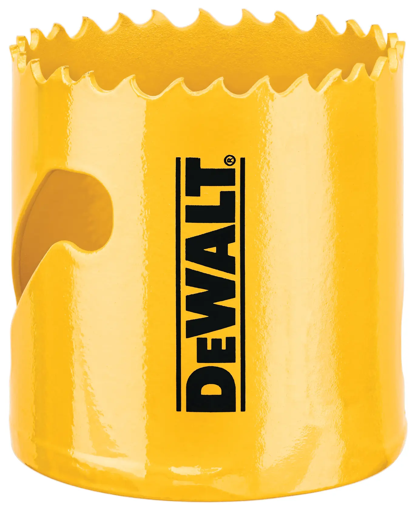Profile of DEWALT bi metal hole saw.