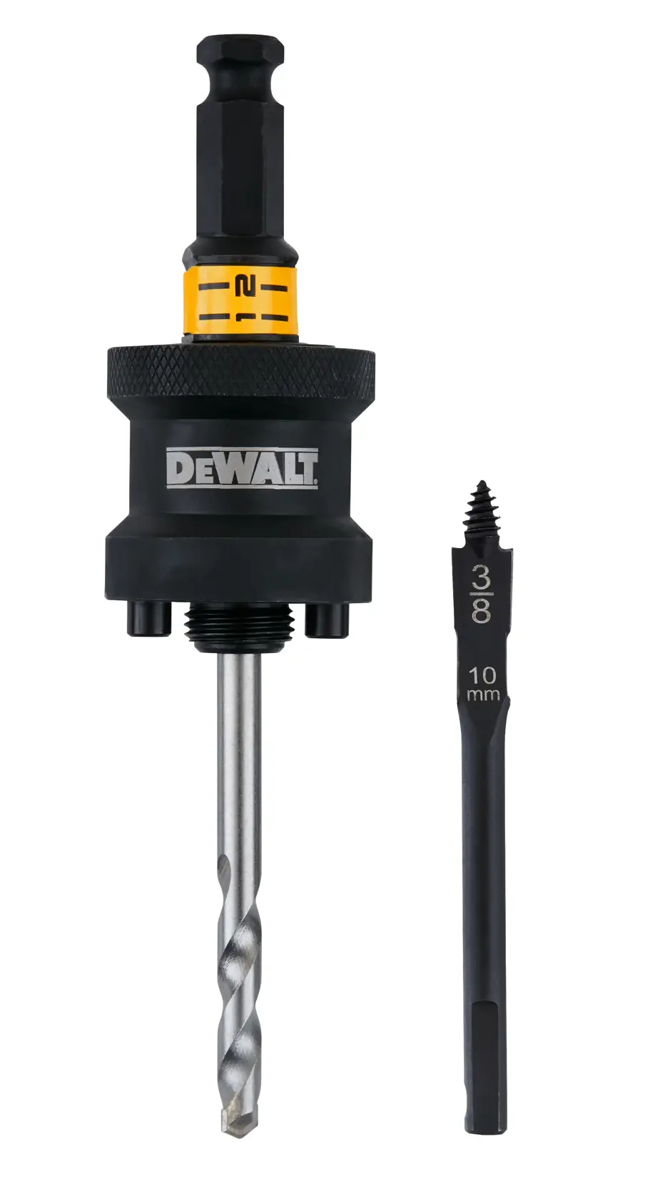DEWALT® RAPID LOAD 1/2-in. Shank Quick Change Carbide Arbor for 1-1/4-in. to 6-in. Hole Saw