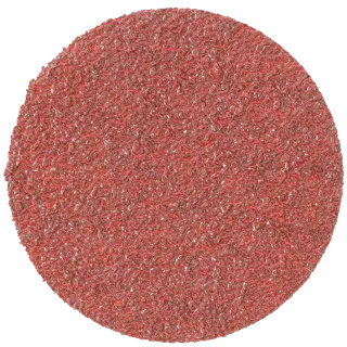 Overhead view of 3 inch 60 gram HP aluminum oxide quick change disc.