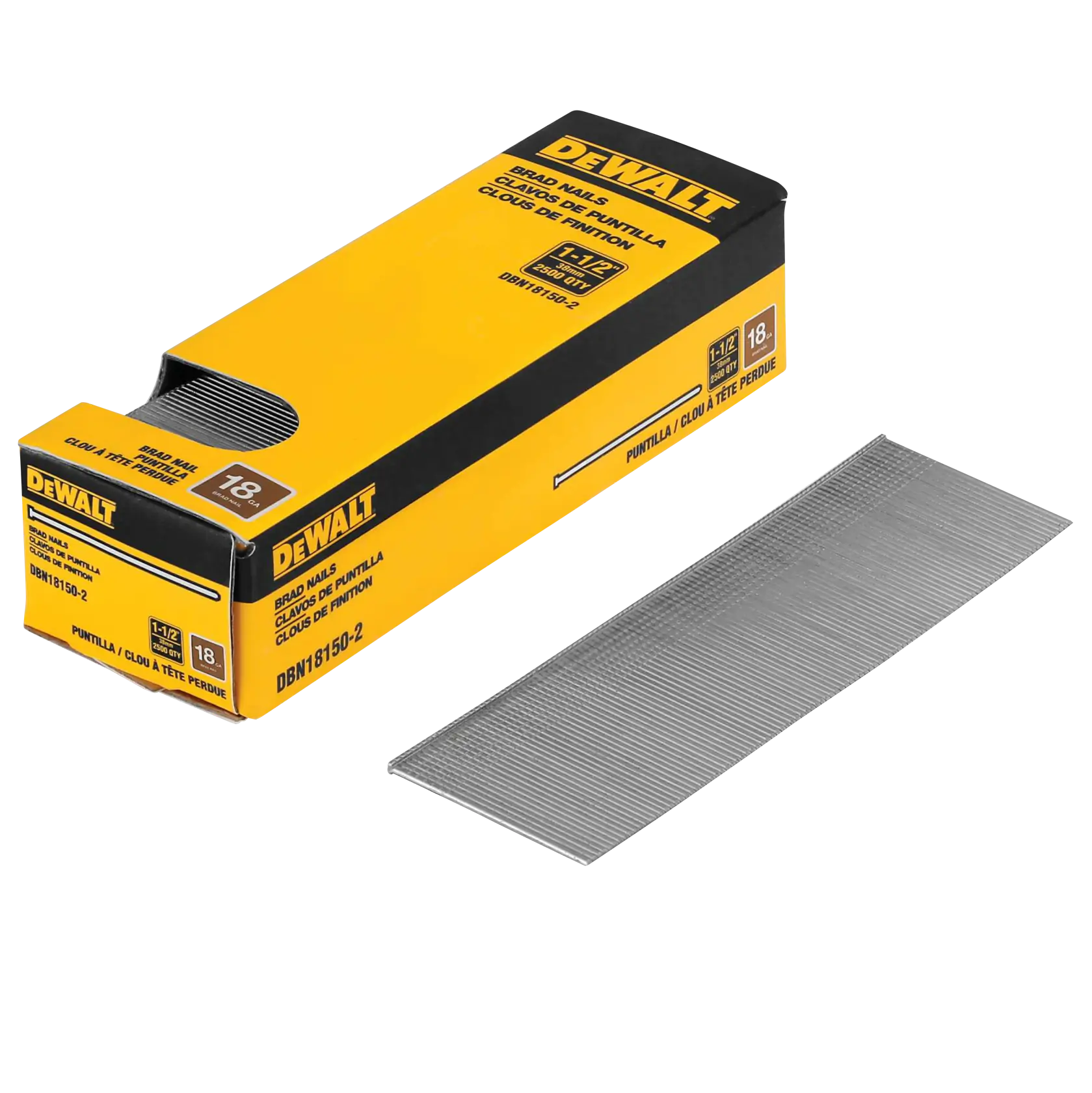 1 and a half inch BRAD NAILS in packaging