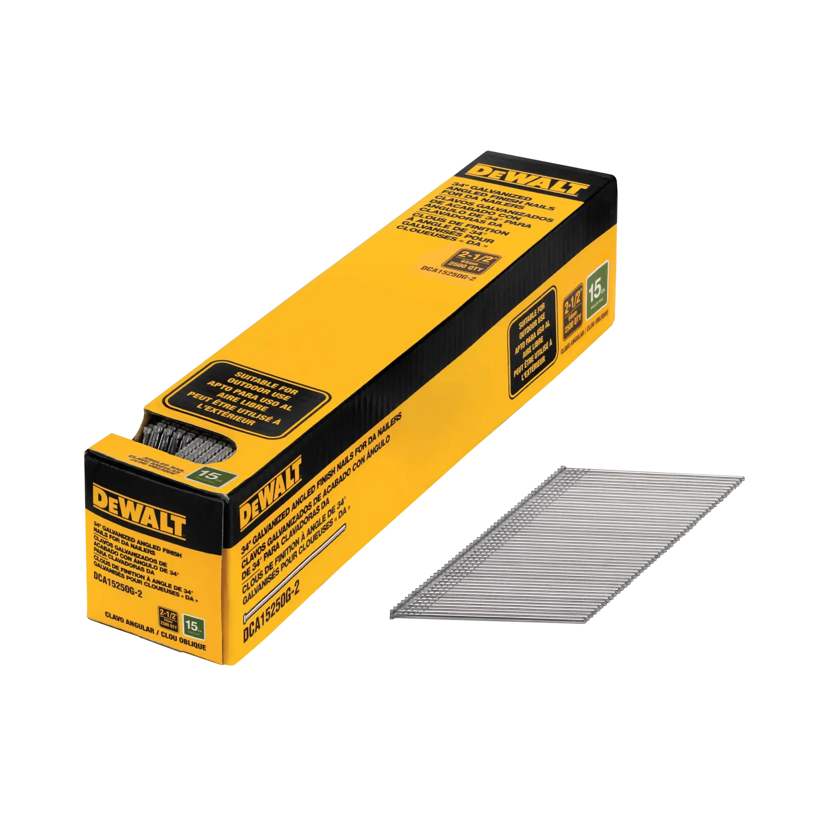 2 and half inch 15 gauge Finishing Nail box.