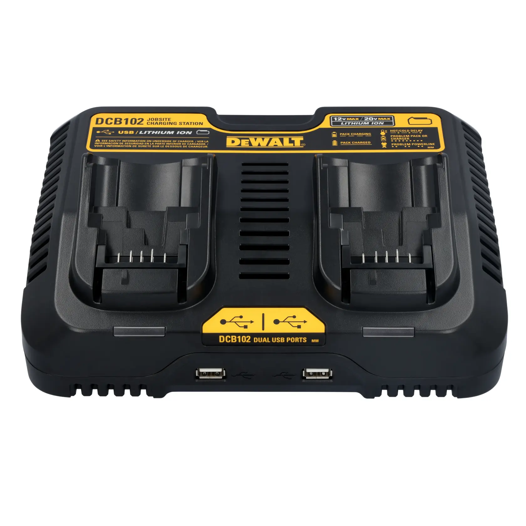 DEWALT 12-18V XR 4A Dual Port Charger
