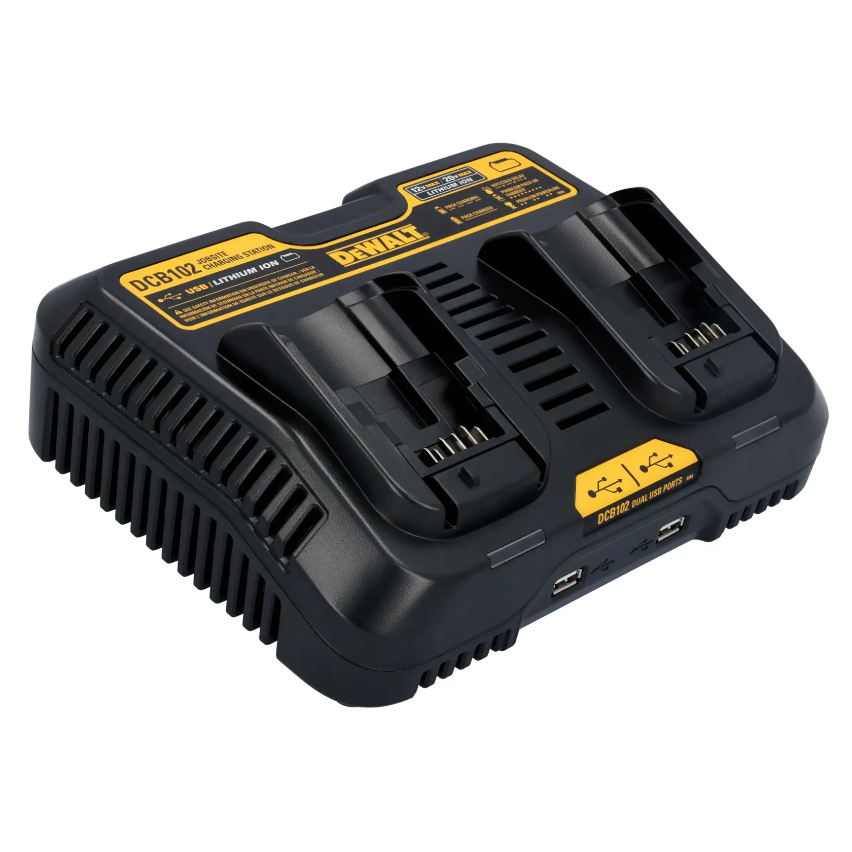 DEWALT 12-18V XR 4A Dual Port Charger
