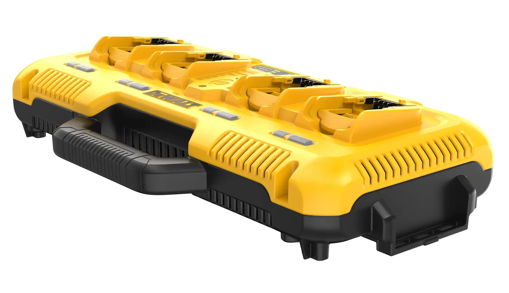DEWALT 20V MAX* Multi Port Fast Charger front angled view 