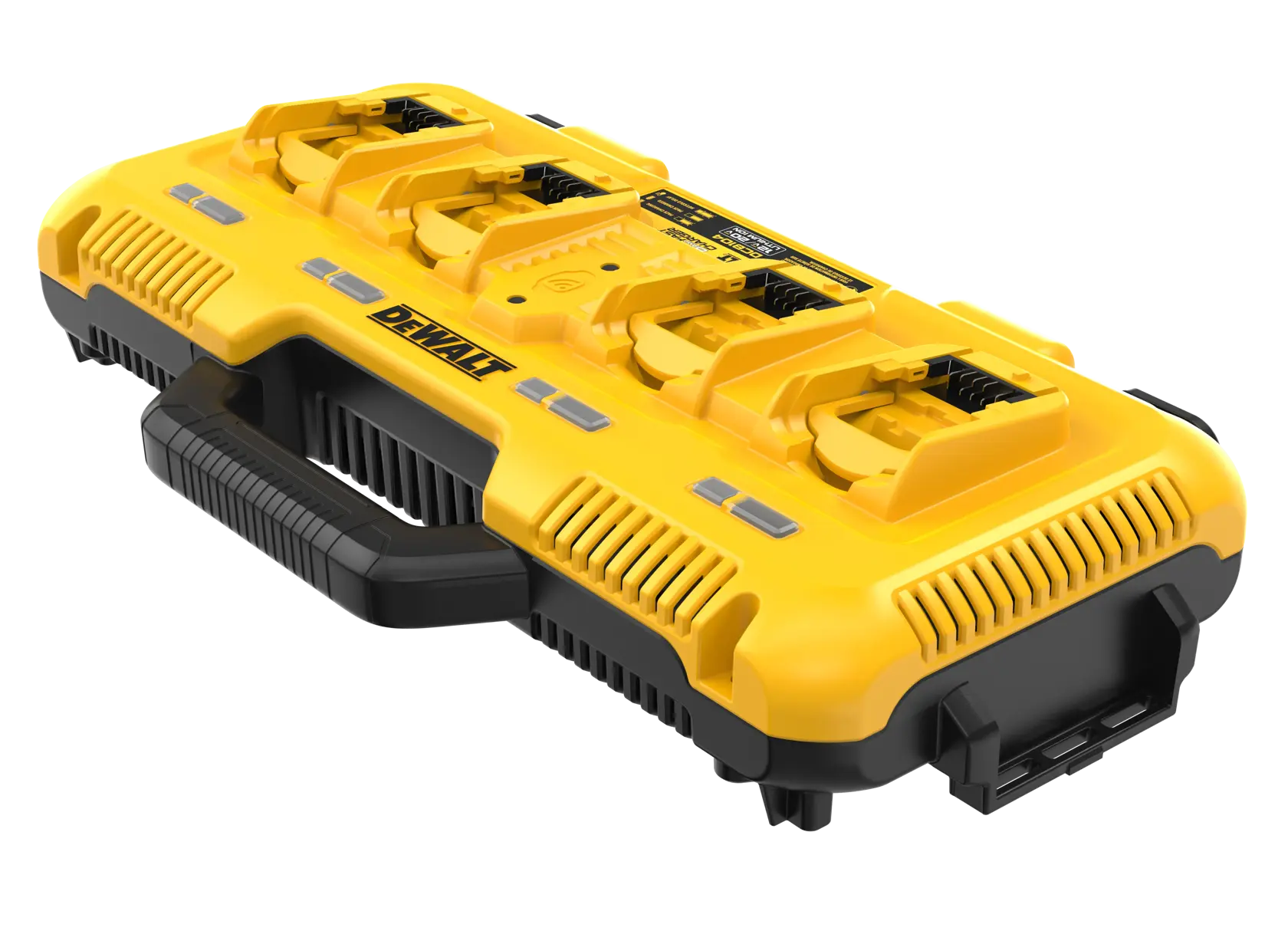DEWALT 20V MAX* Multi Port Fast Charger front top view 