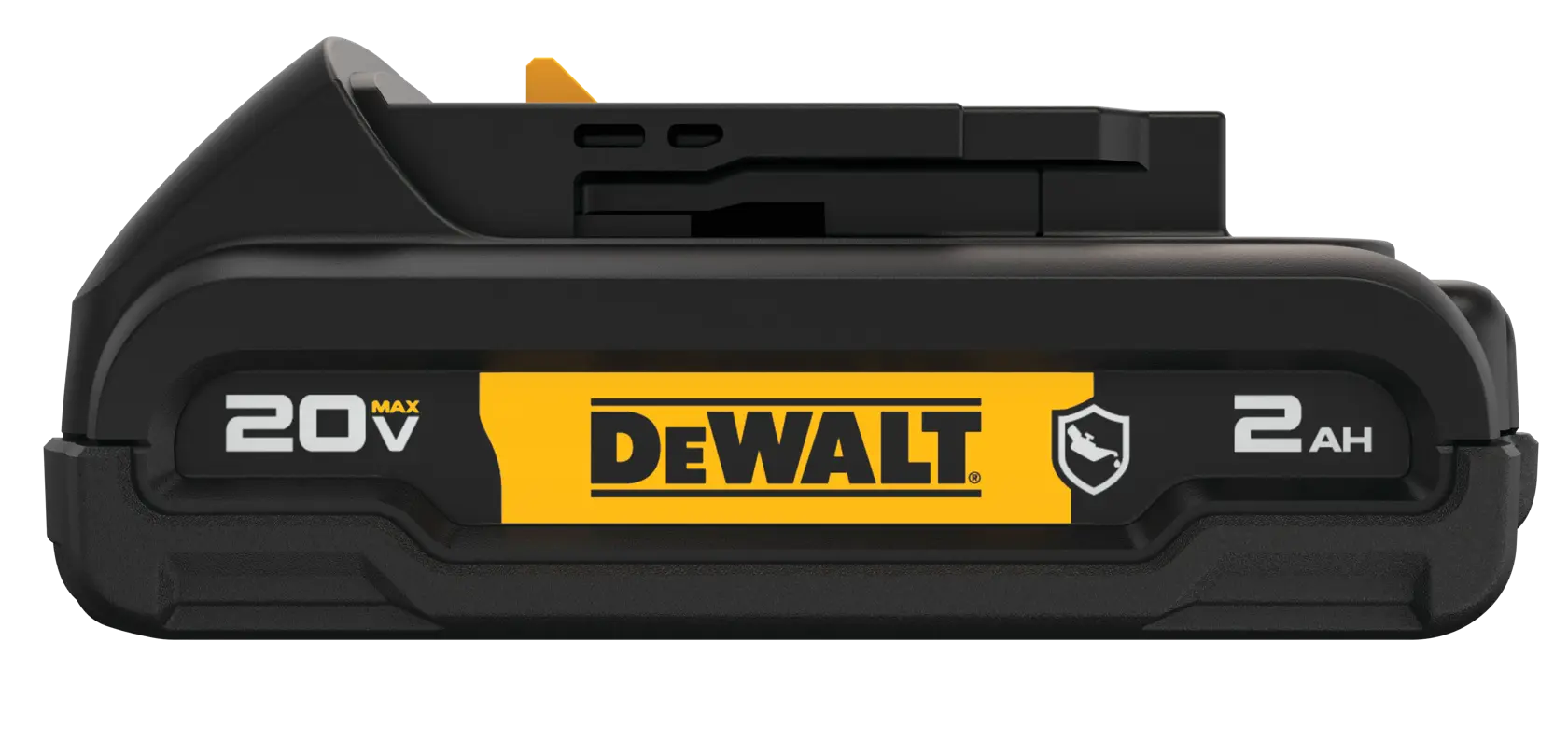 Side view of 20 Volt Oil-resistant 2 AMP hours Battery