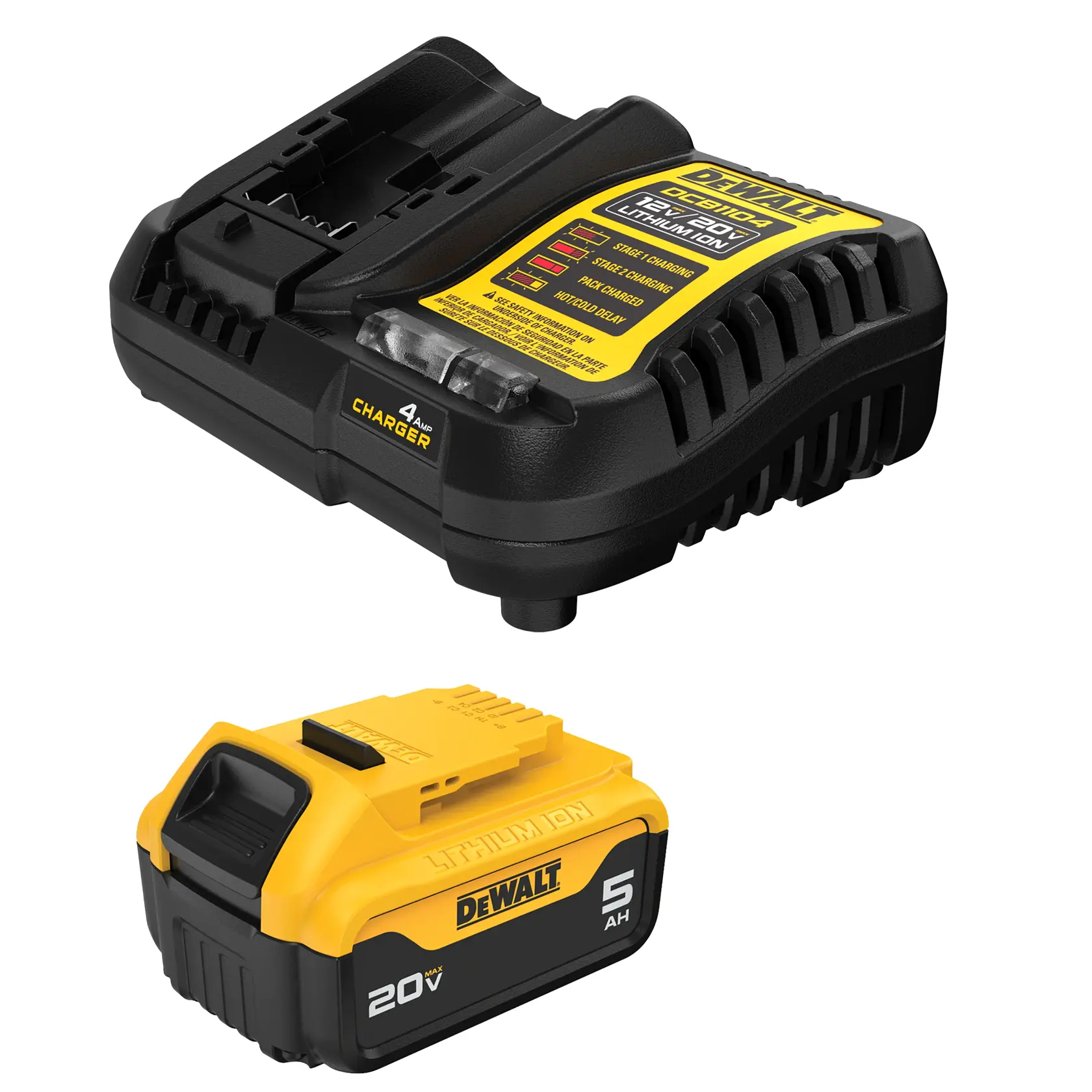 DCB205 battery and charger