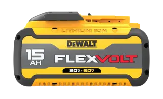 Flexvolt 20 by 60 volt 15 ampere hour battery.