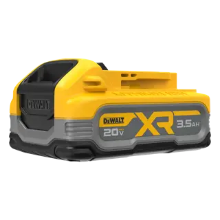DCBP320 XR POWERSTACK™ 3.5 Ah Battery angled front view 