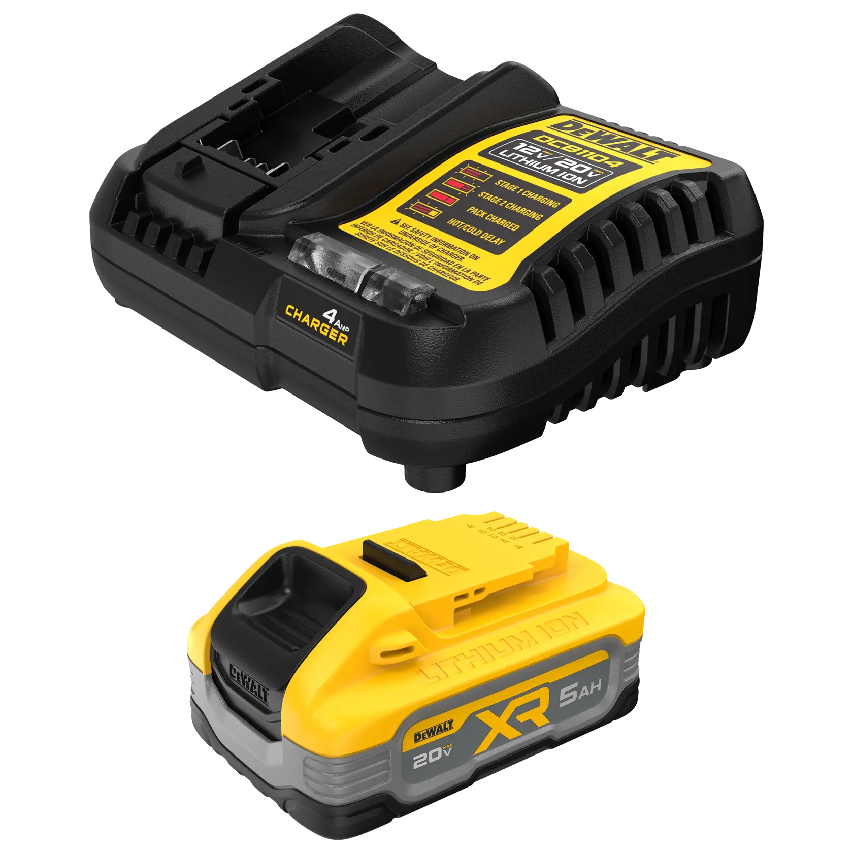 20V MAX* DEWALT POWERSTACK(TM) 5 Ah Battery and Charger Kit Image
