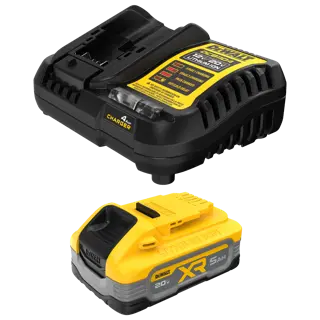 20V MAX* DEWALT POWERSTACK(TM) 5 Ah Battery and Charger Kit Image